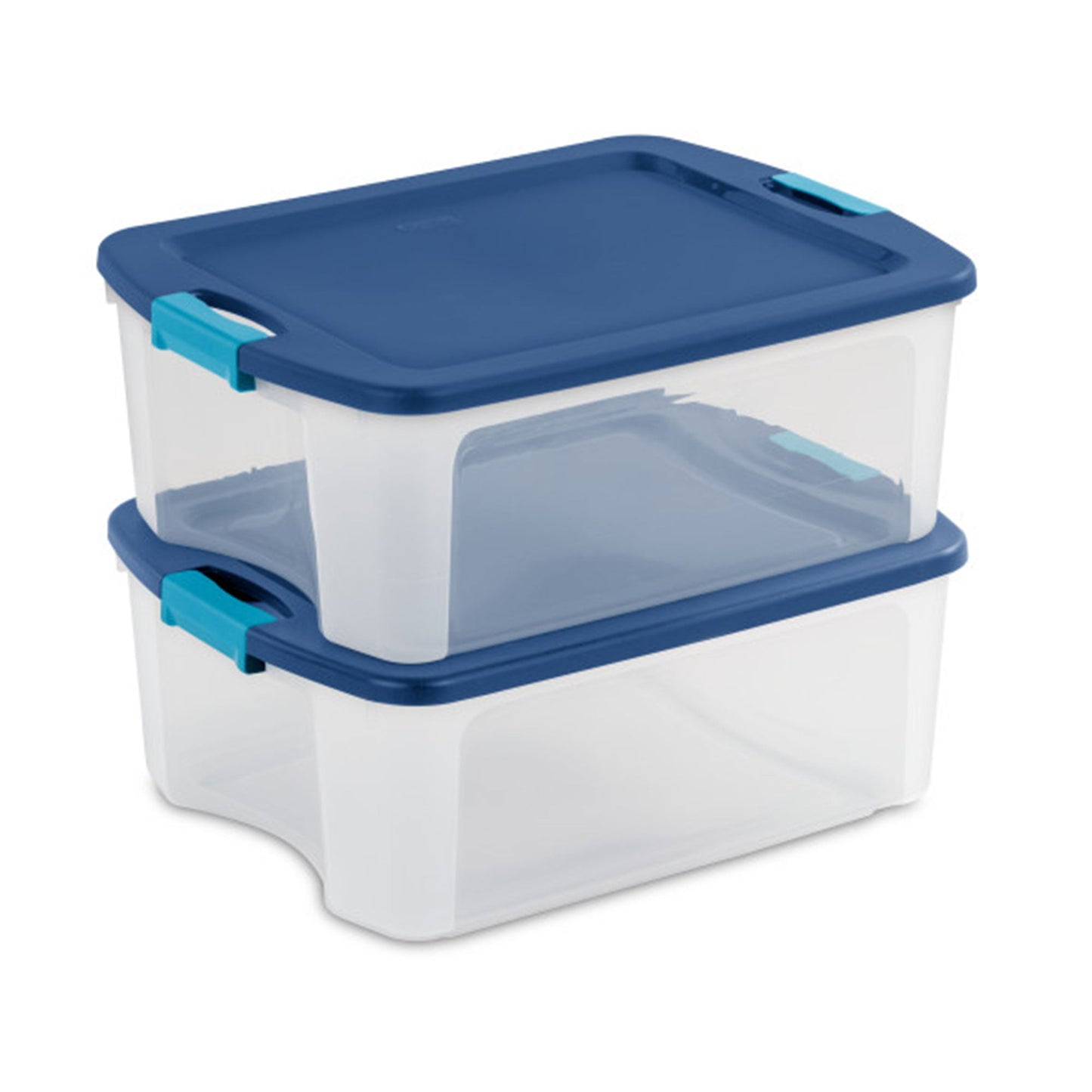 Sterilite 12 Gallon Latch and Carry Storage Tote Box Container, Clear (18 Pack)