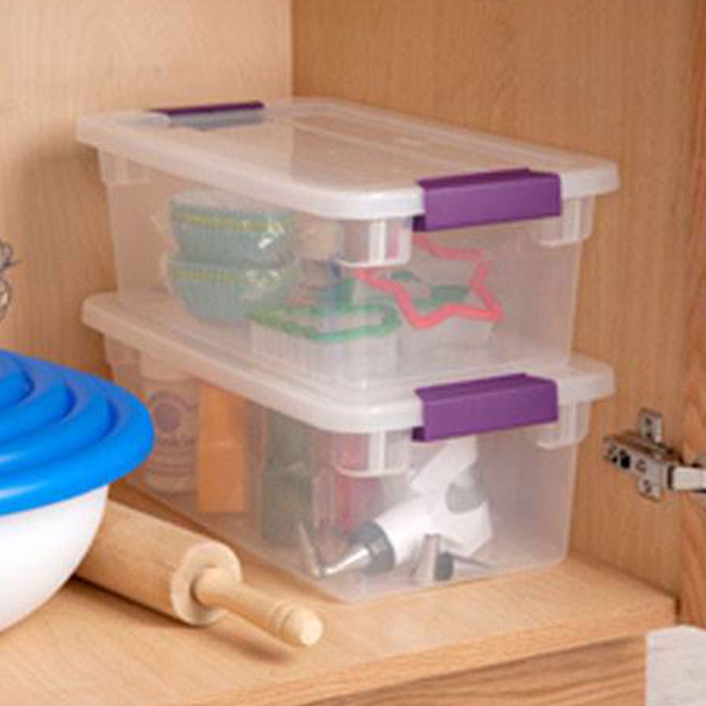 Sterilite 15 Quart Storage Tote, 12 Pack, and 6 Quart Storage Tote, 12 Pack