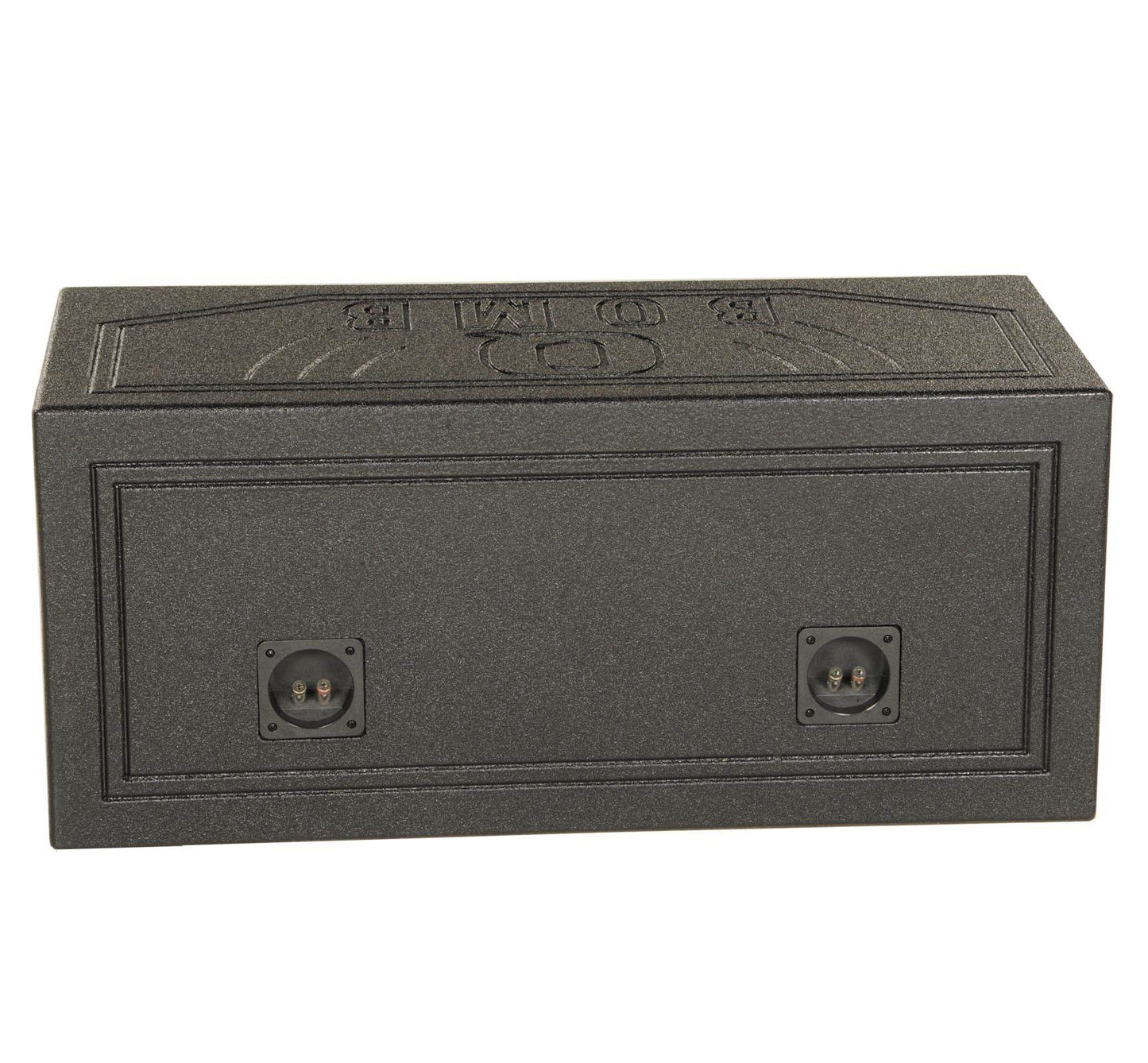 Q-POWER 15V Dual 15" Vented Port Subwoofer Sub Box w/ Bedliner Spray (2 Pack) - Find Fresh Goods