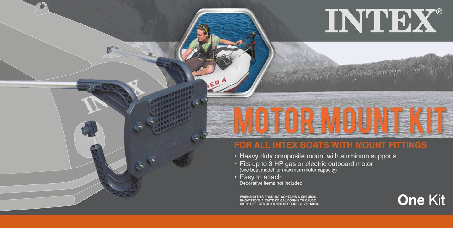 Intex Composite Boat Motor Mount Kit for Inflatable Fishing Boat (2 Pack) - Find Fresh Goods