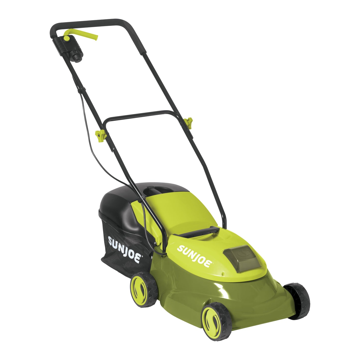 Sun Joe 28V Cordless 14" Brushless Push Walk-Behind Lawn Mower, Adjustable Cutting Height