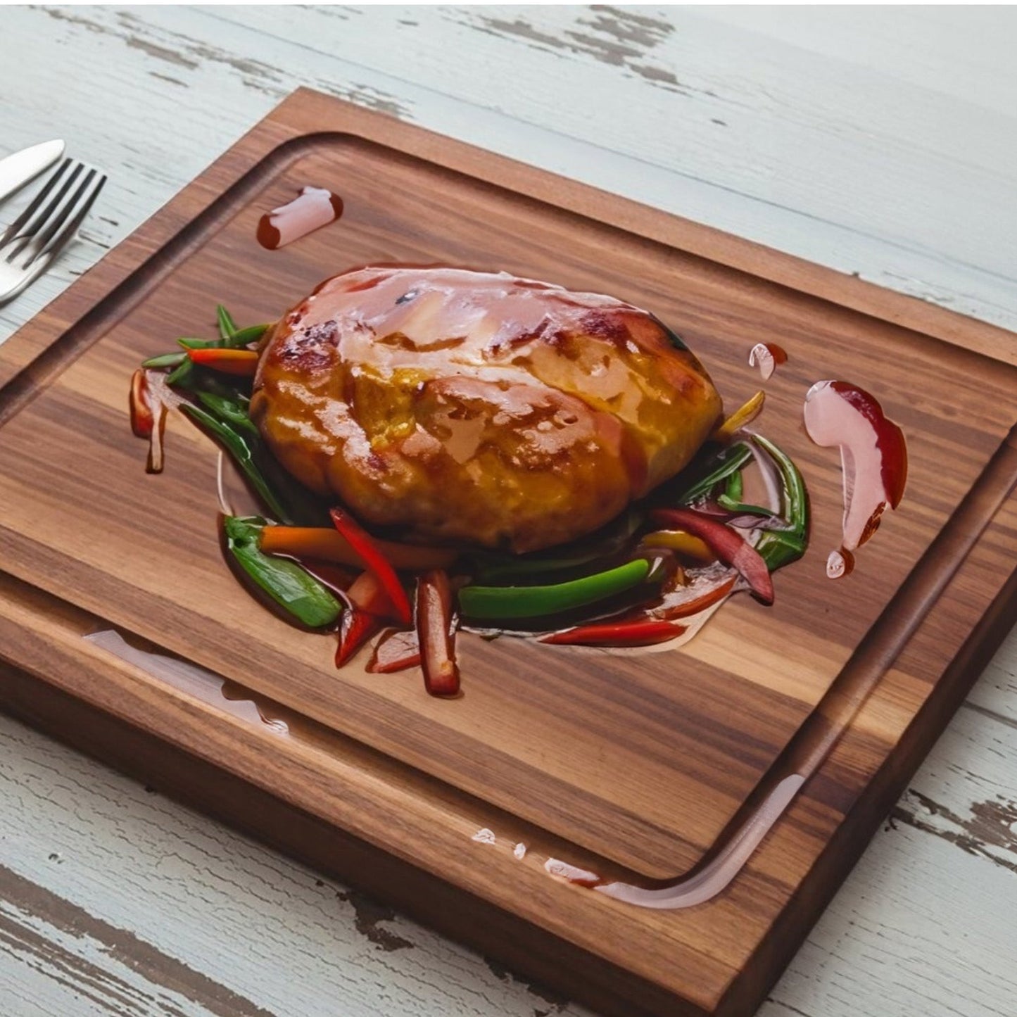 John Boos Walnut Wood Juice Groove Cutting Board w/Boos Block Care Cream, 3 Pack