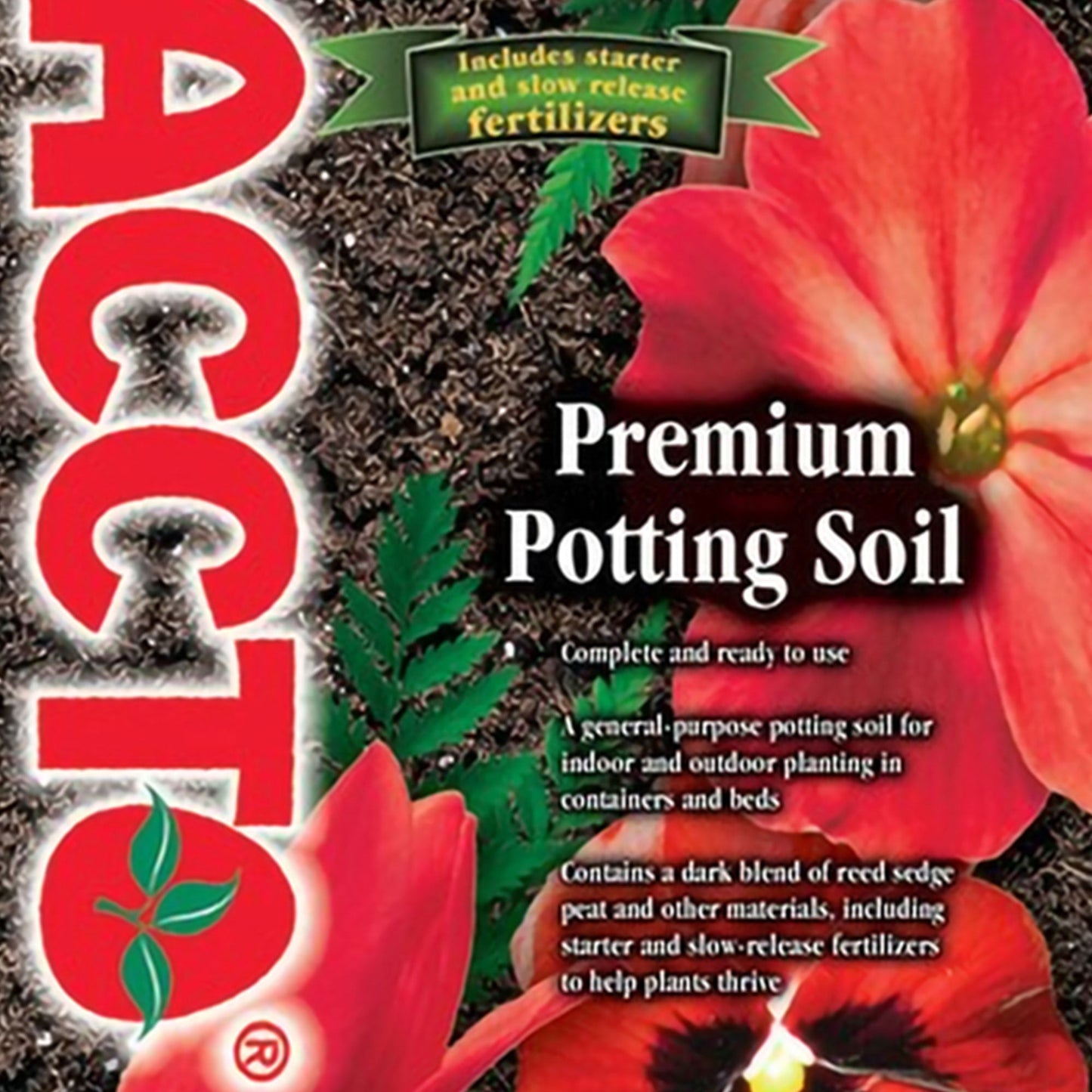 Michigan Peat All Purpose Premium Potting Soil w Perlite Fertilizer, 50 lb
