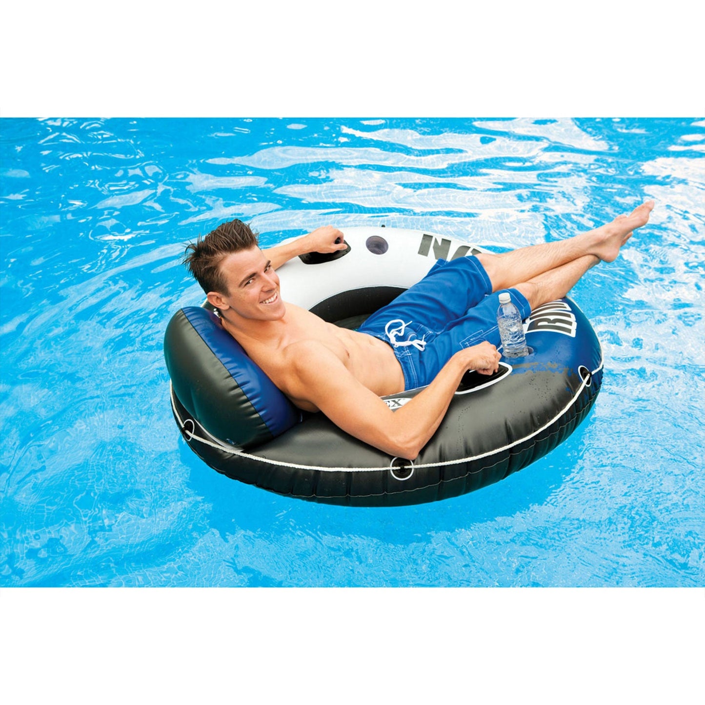 Intex River Run 1 Person Inflatable Floating Tube Lake/Pool/Ocean Raft (5 Pack)