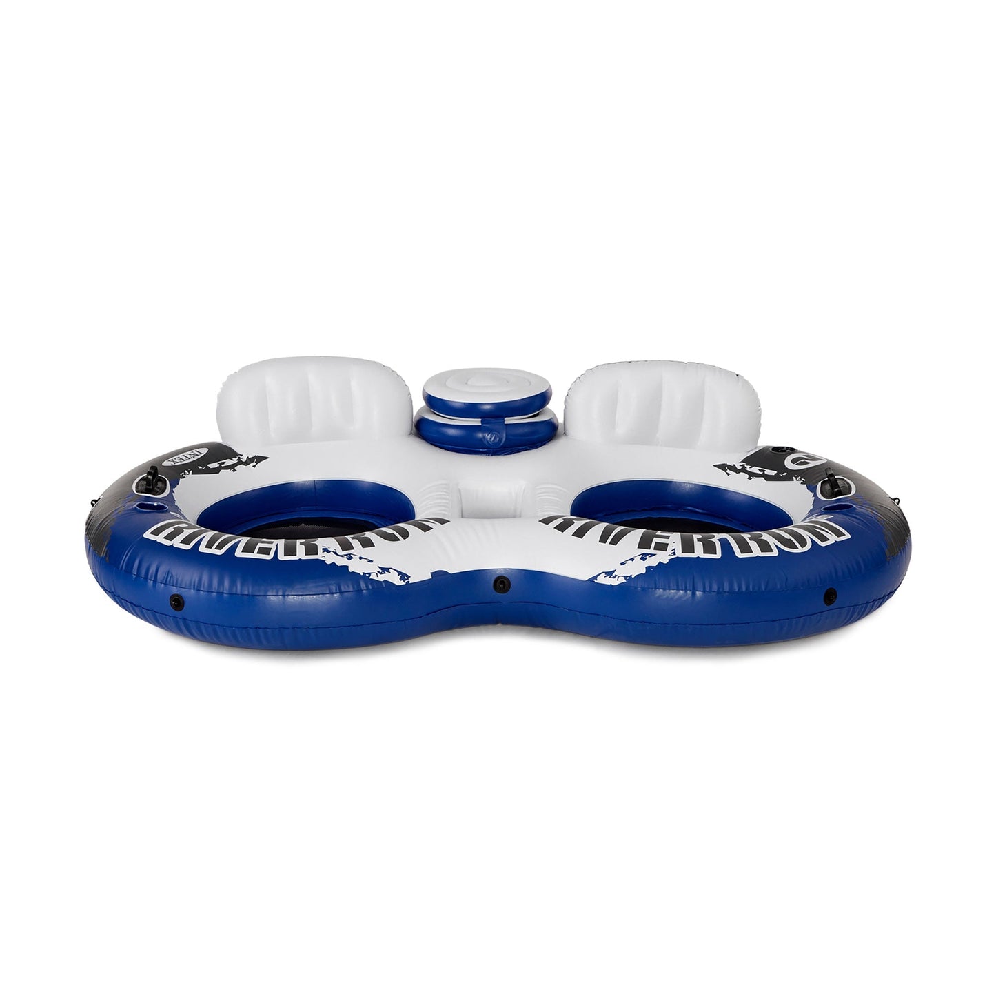 Intex River Run 2 Person Inflatable Tube Raft Float with Cooler for Pool & Lake