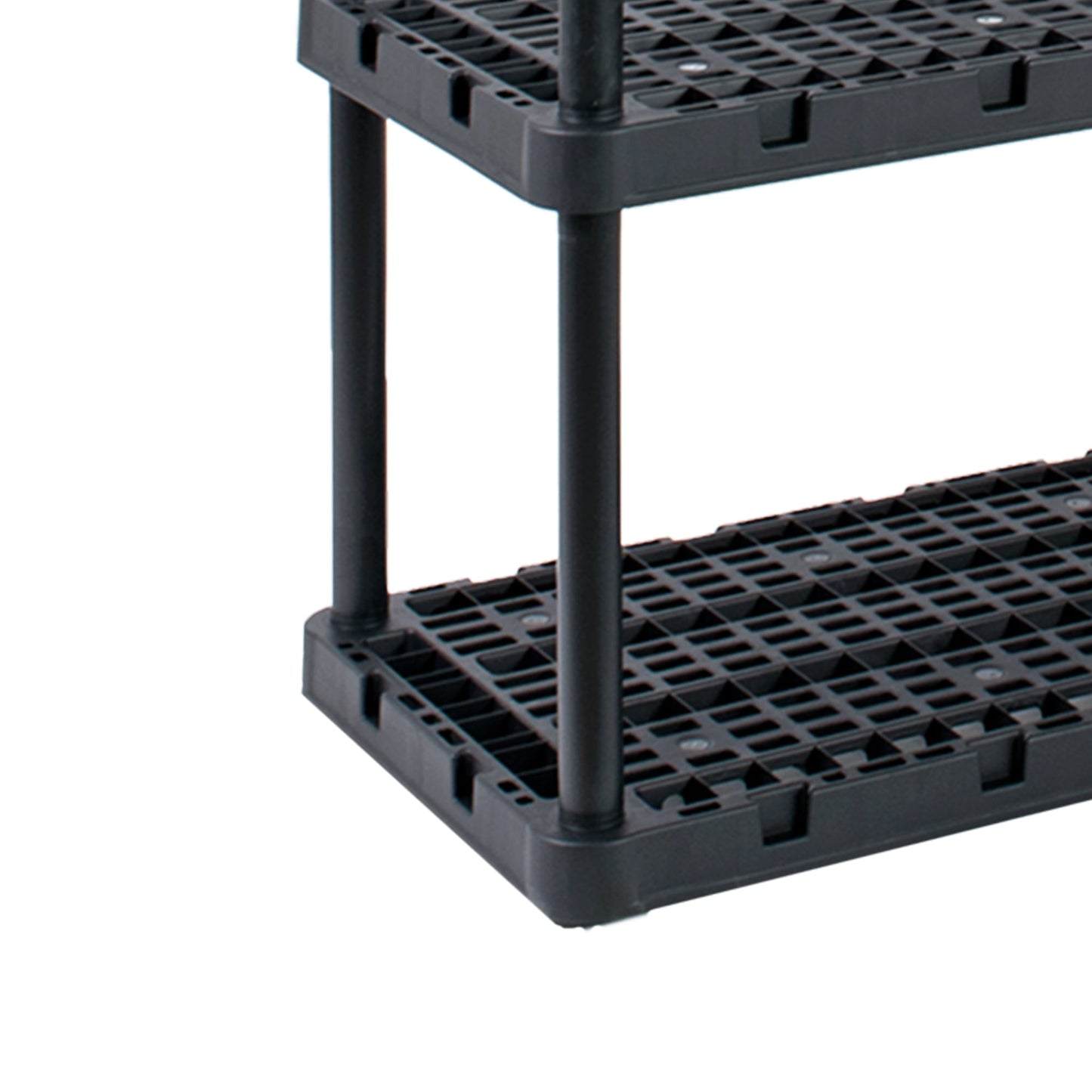 Gracious Living Ventilated Heavy Duty Storage Unit, Black