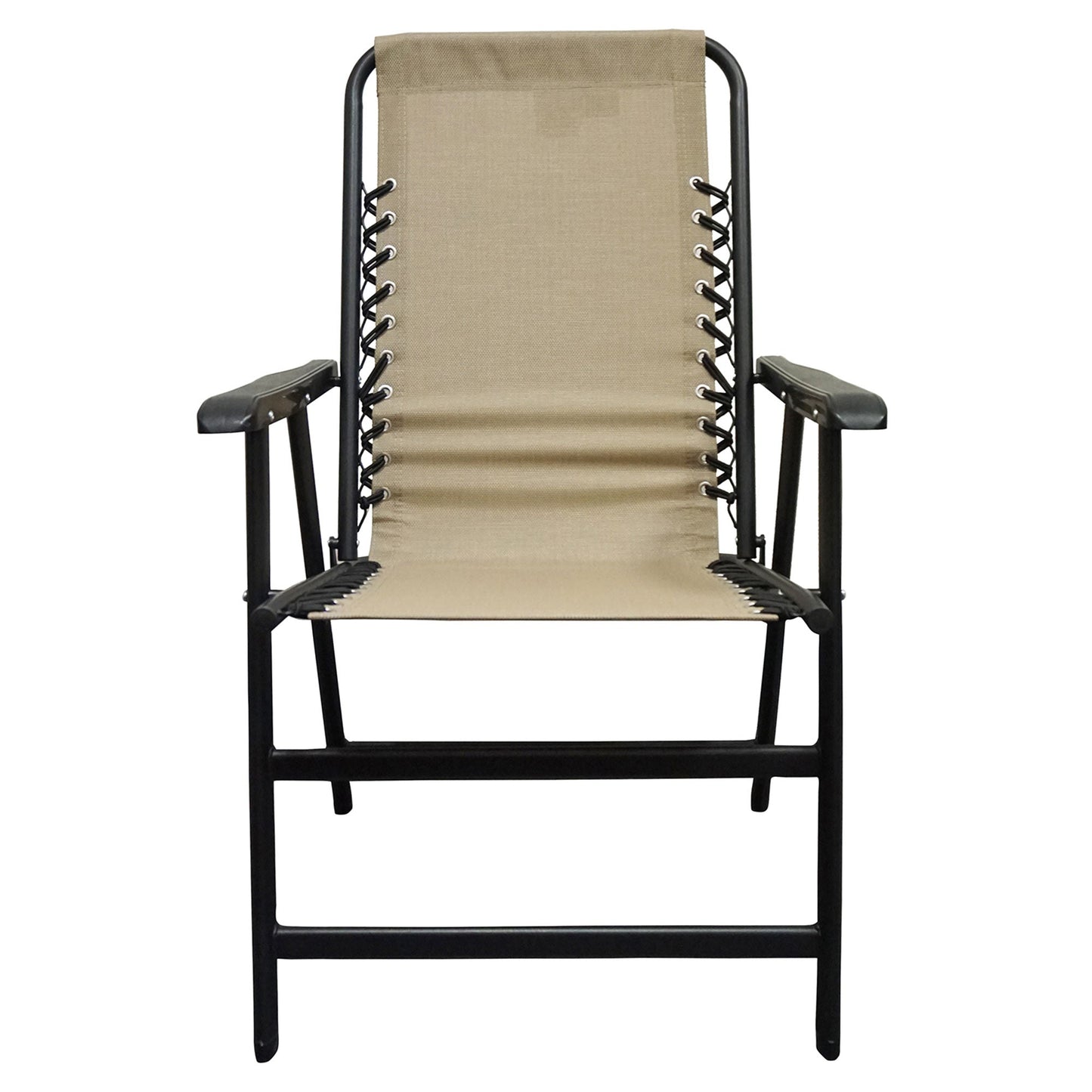 Caravan Canopy Infinity Suspension Portable Folding Sports Chair, Regular, Beige