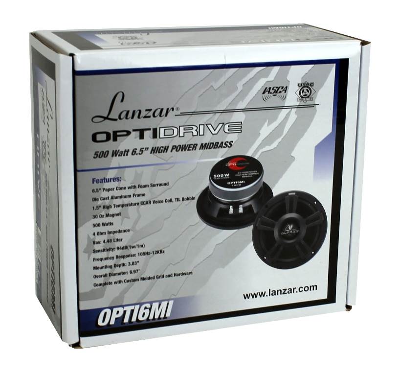 LANZAR OPTI6MI 6.5" 1000W Car Mid bass Mid Range Audio Speakers PAIR - Find Fresh Goods