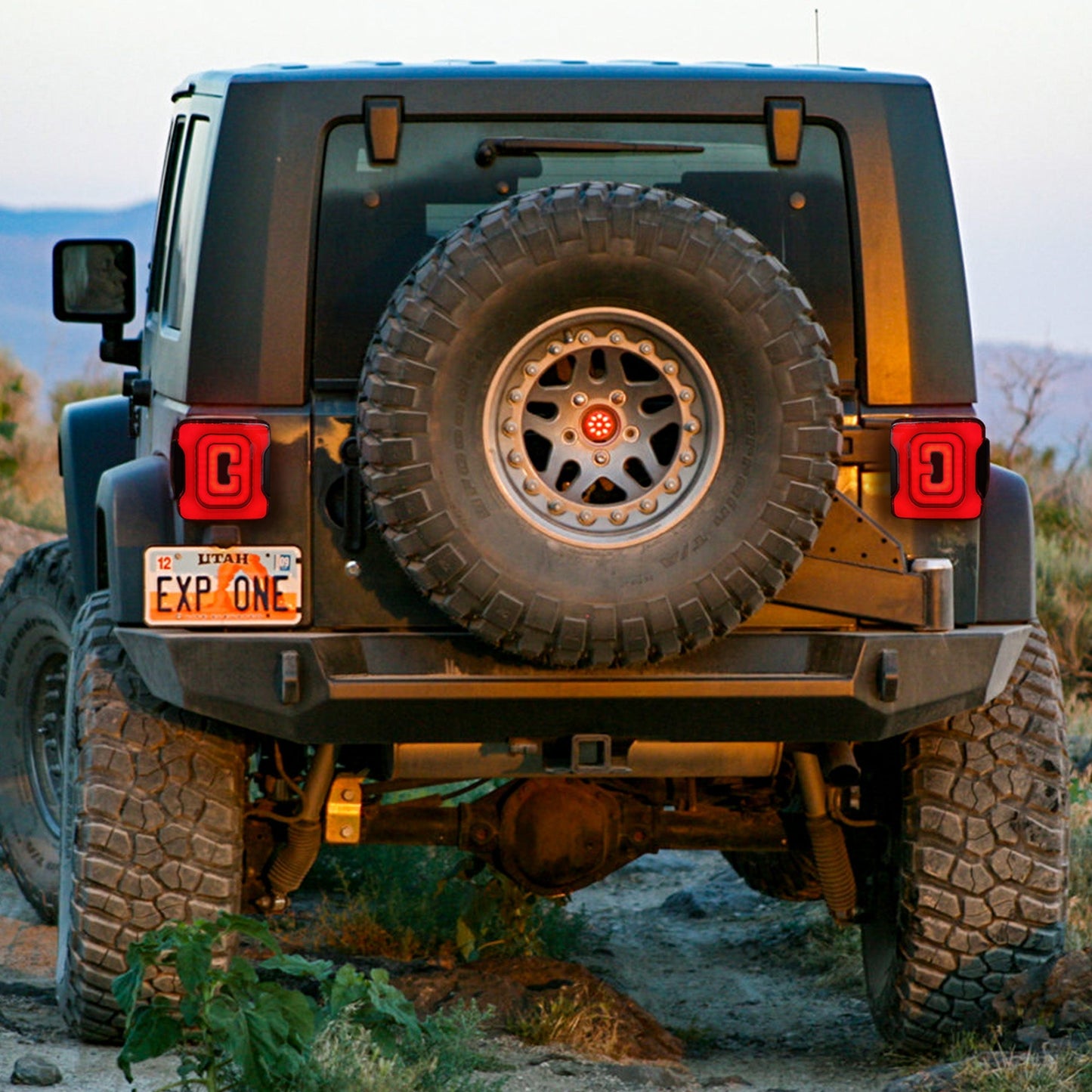 AMERICAN MODIFIED Smoked Tail Lights Compatible with 07-18 Jeep Wrangler JK/JKU - Find Fresh Goods