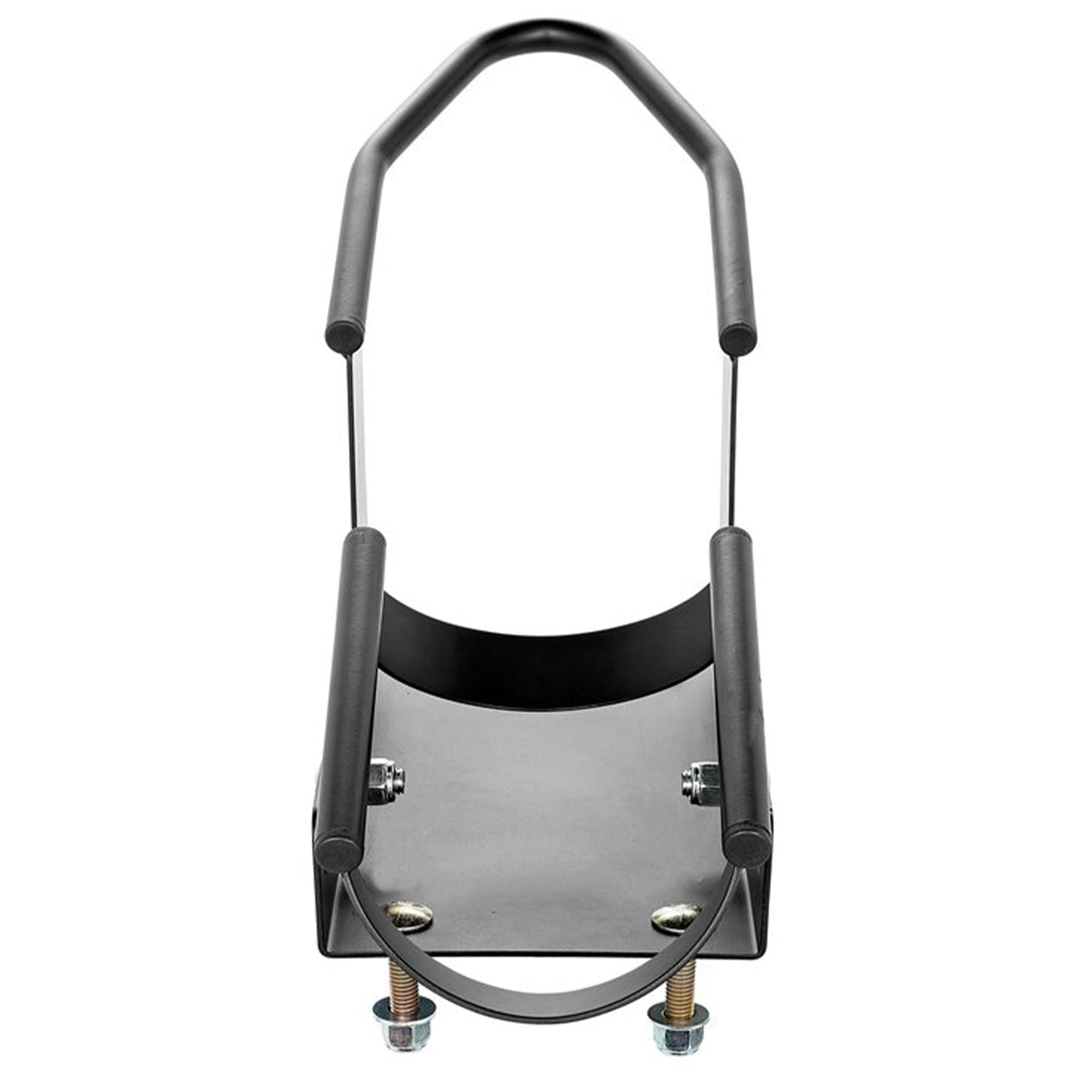 Camco Motorcycle Wheel Chock Mount with Handlebar Straps & Universal Tire Fit - Find Fresh Goods