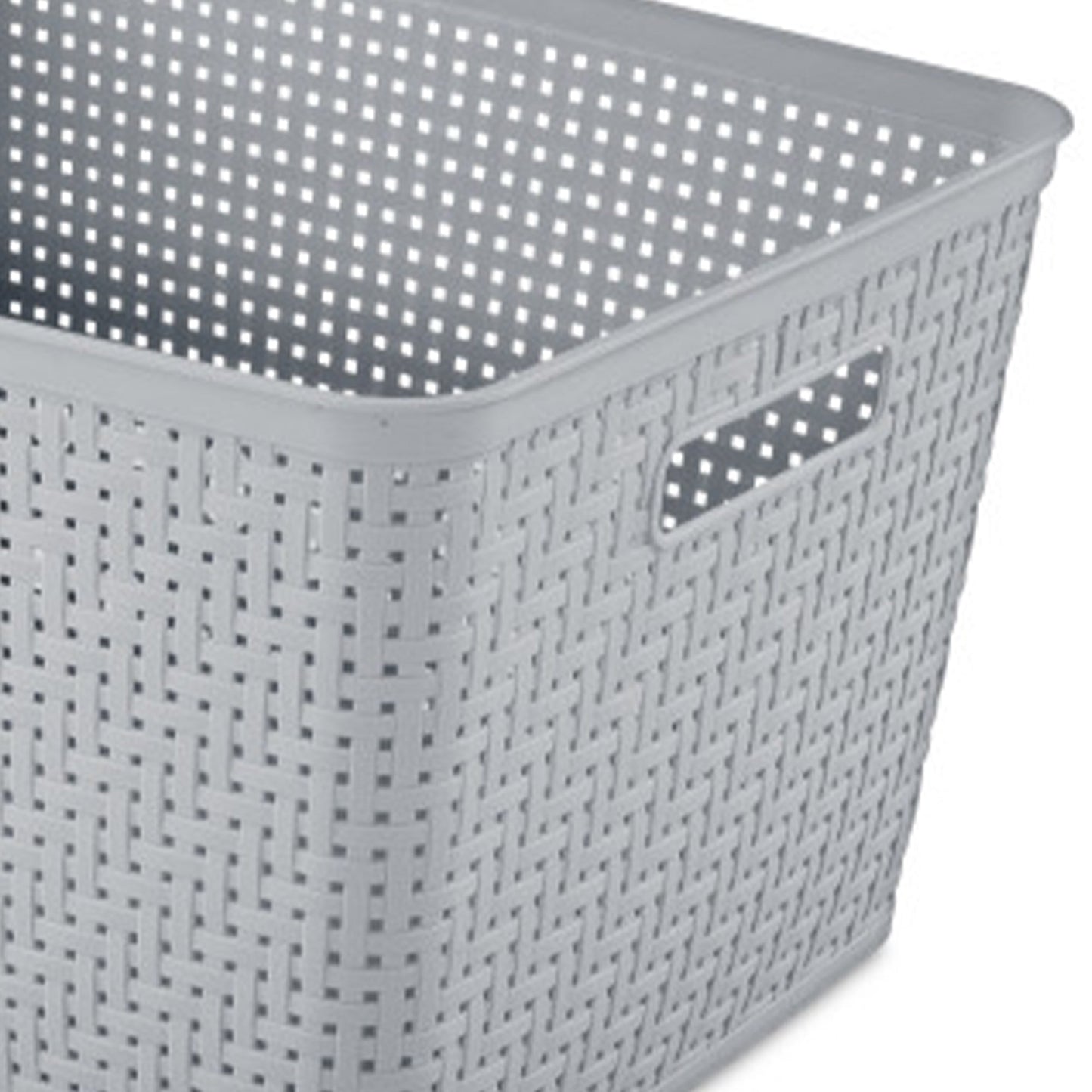 Sterilite 14"Lx8"H Woven Rectangular Tall Basket for Home Organization (6 Pack)