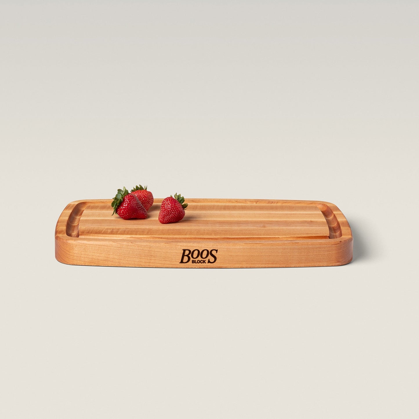 John Boos Large Maple Wood Edge Grain Kitchen Cutting Board, 18" x 11" x 1.5"