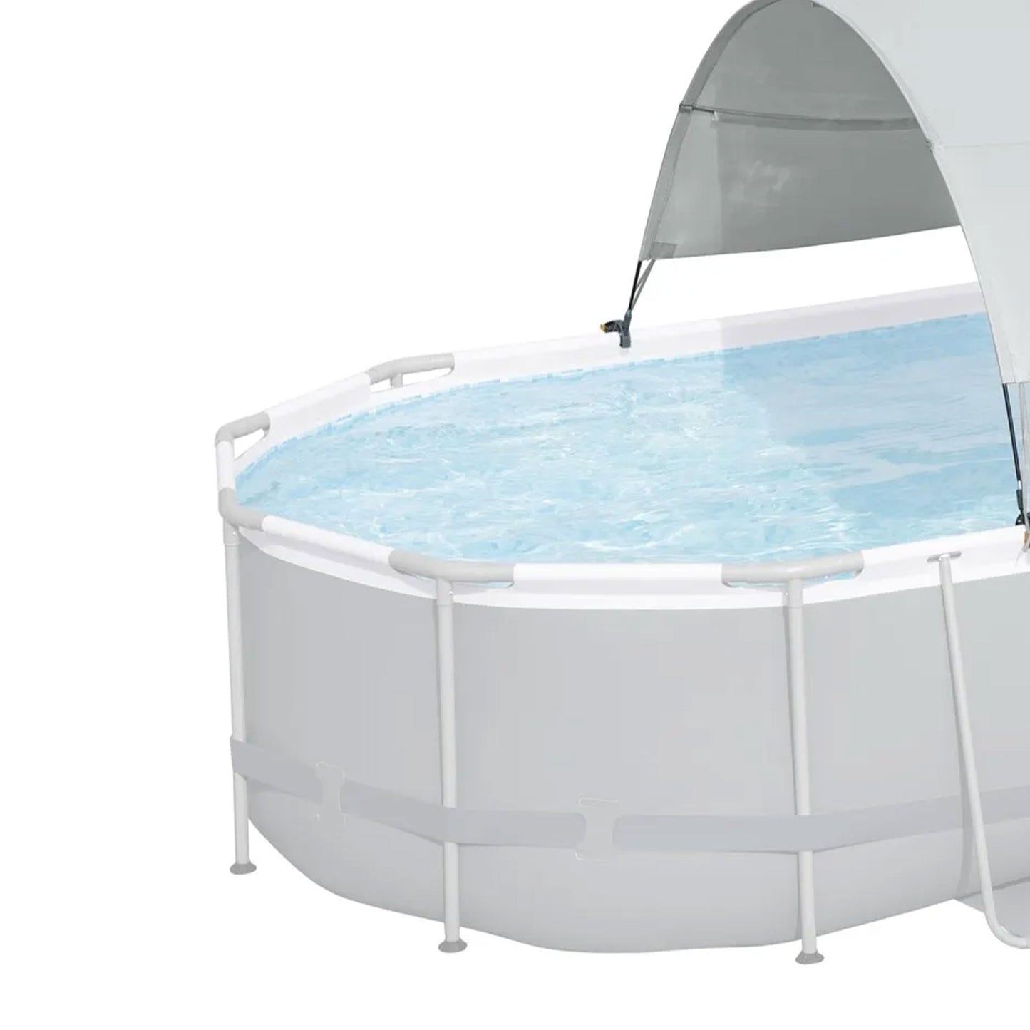 Bestway Flowclear Pool Canopy for 6' 11" to 11' 2" Above Ground Pools, Gray
