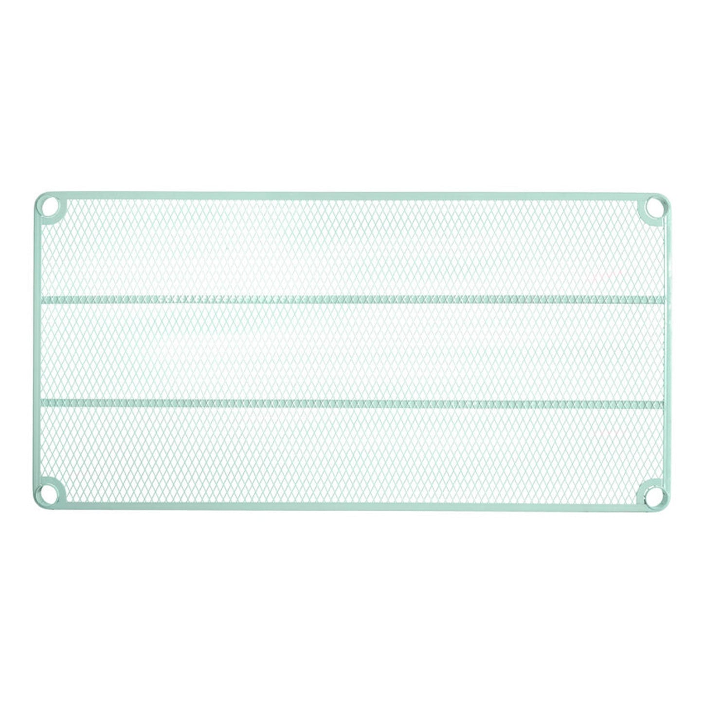 Design Ideas MeshWorks 5 Tier Full-Size Metal Storage Shelving Unit Rack, Sage