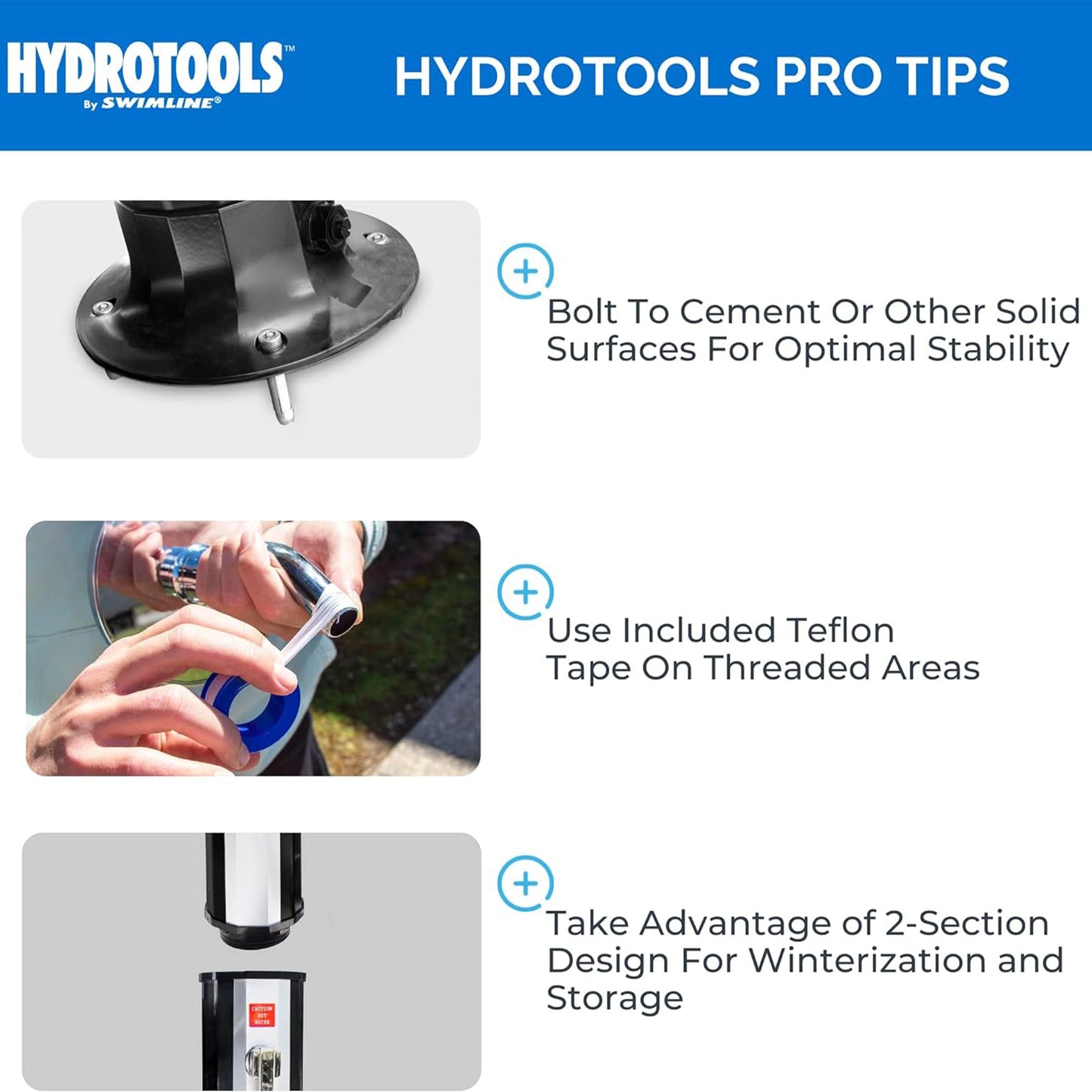 Swimline HydroTools Niagara Rainfall 7 Foot Adjustable Outdoor Solar Shower