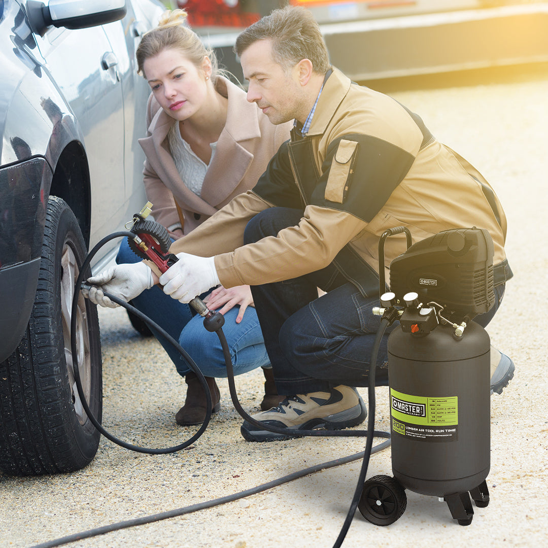 MAT INDUSTRIES LLC Portable Heavy Duty 15 Gallon Air Compressor, Green