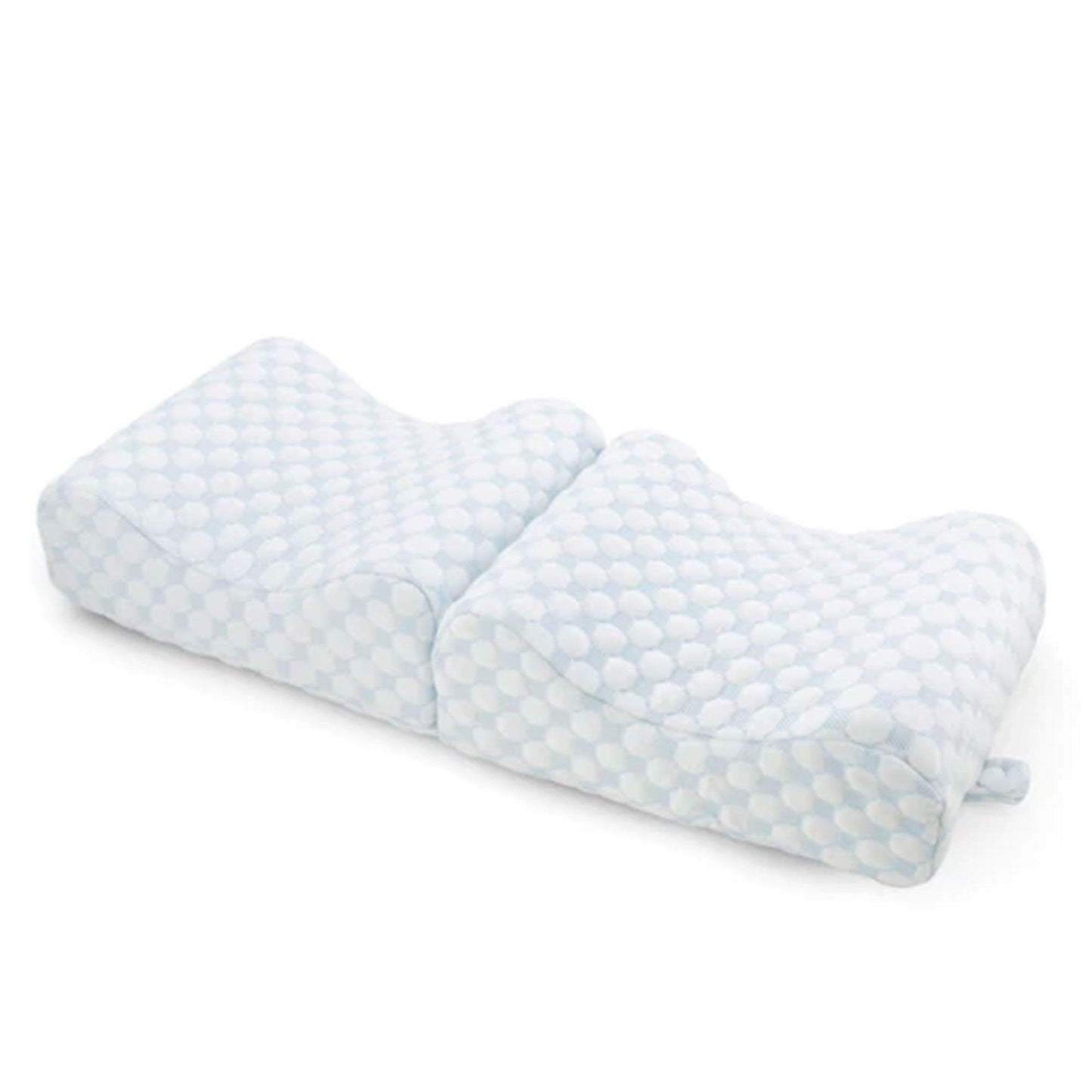 Sleepgram High Density Foam Contour Knee Pillow with Outer Cooling Cover, Gray