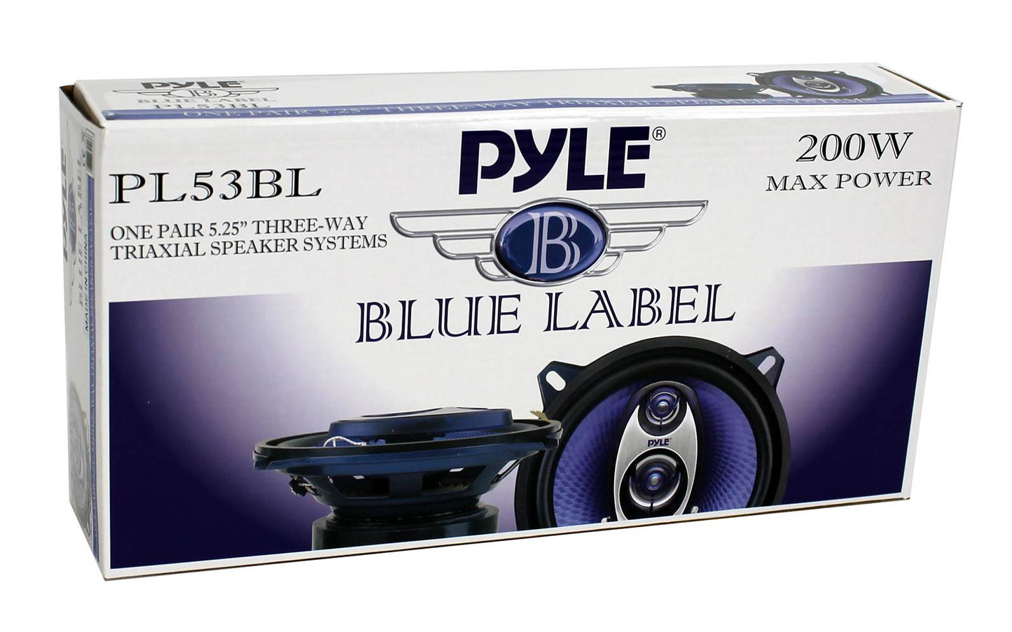 PYLE PL53BL 5.25" 400W 3-Way Car Audio Triaxial Speakers Stereo TWO PAIRS - Find Fresh Goods