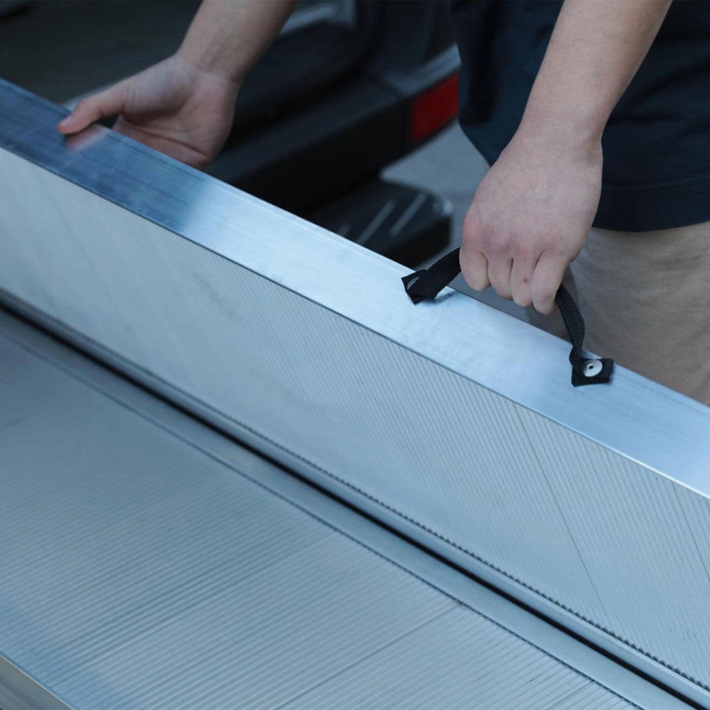 EZ-ACCESS TRAVERSE 6 Foot Aluminum Singlefold Portable Loading Ramp, Silver - Find Fresh Goods