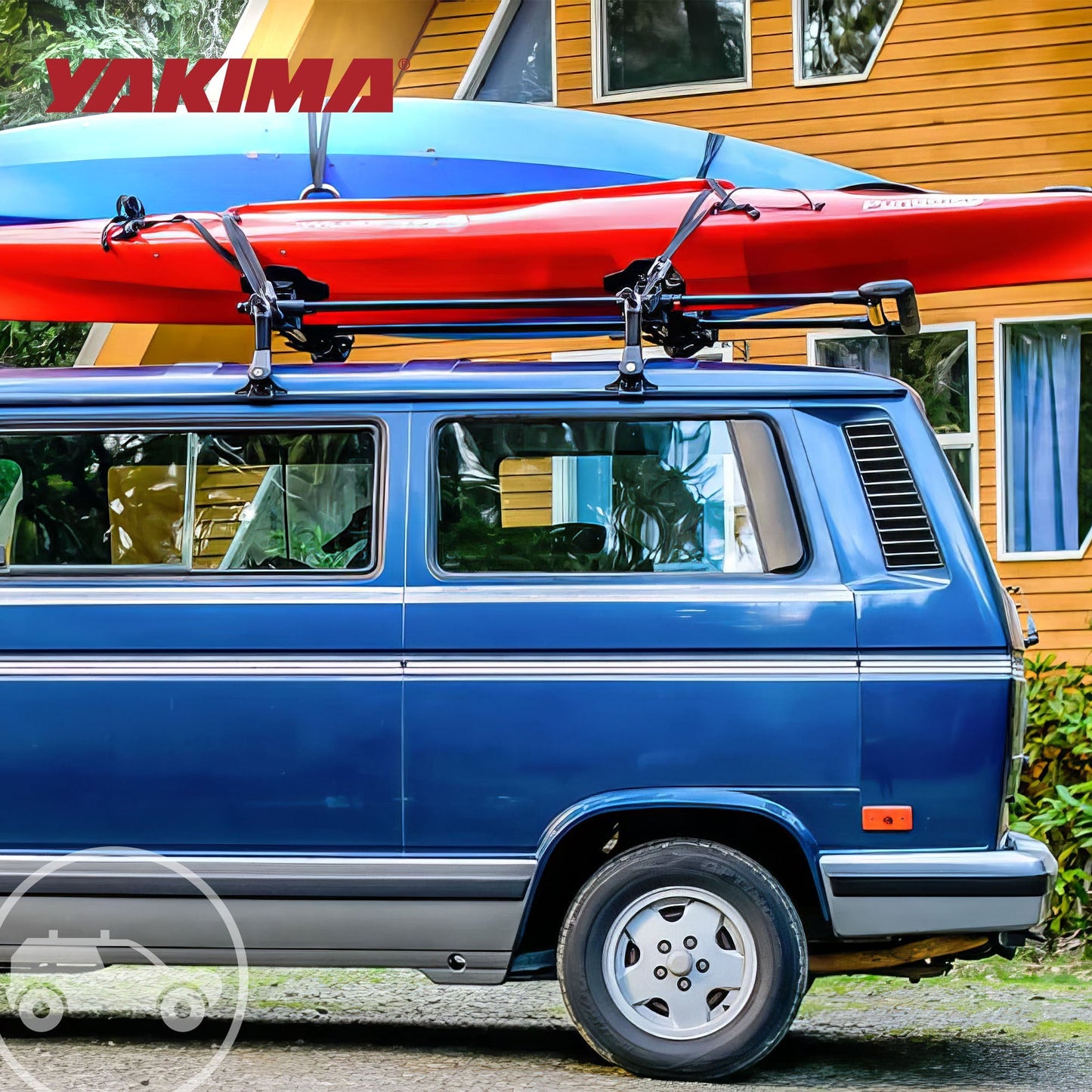 Yakima 1A Raingutter Roof Rack Towers for Vehicles, Compatible w/Yakima Roundbar - Find Fresh Goods