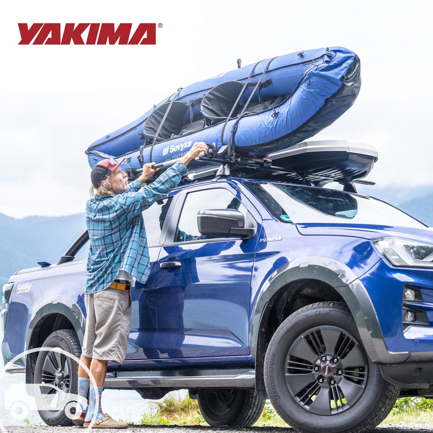 YAKIMA 70 Inch Steel CoreBar Aerodynamic Roof Rack Crossbars, Black, Set of 2 - Find Fresh Goods