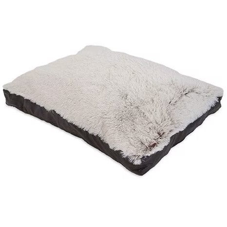 Aspen Pet 36 x 27" Faux Leather Gusset Pillow Pet Bed with Removeable Cover