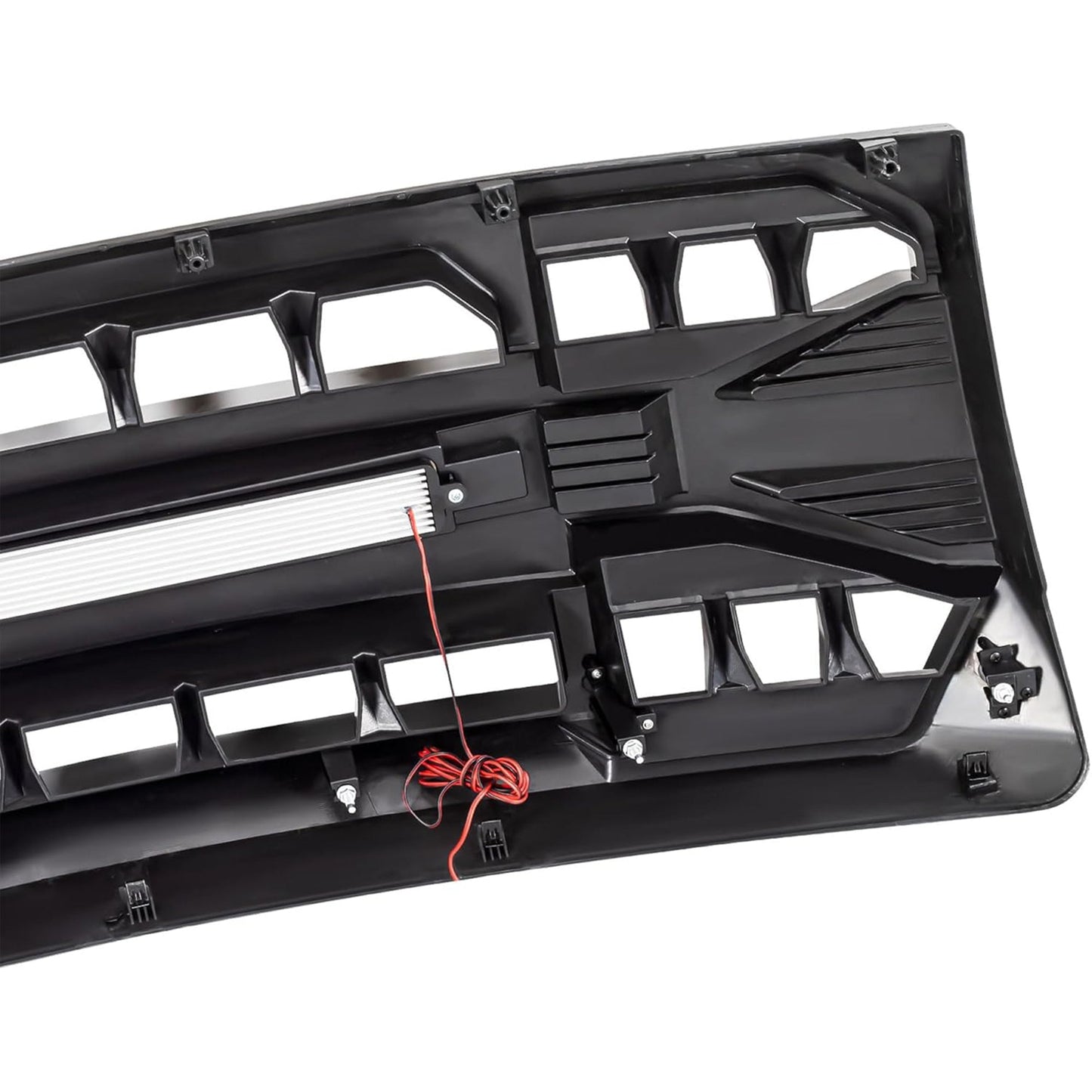 AMERICAN MODIFIED Front Armor Grille Compatible w/ 09-14 Ford F150, Glossy Black - Find Fresh Goods