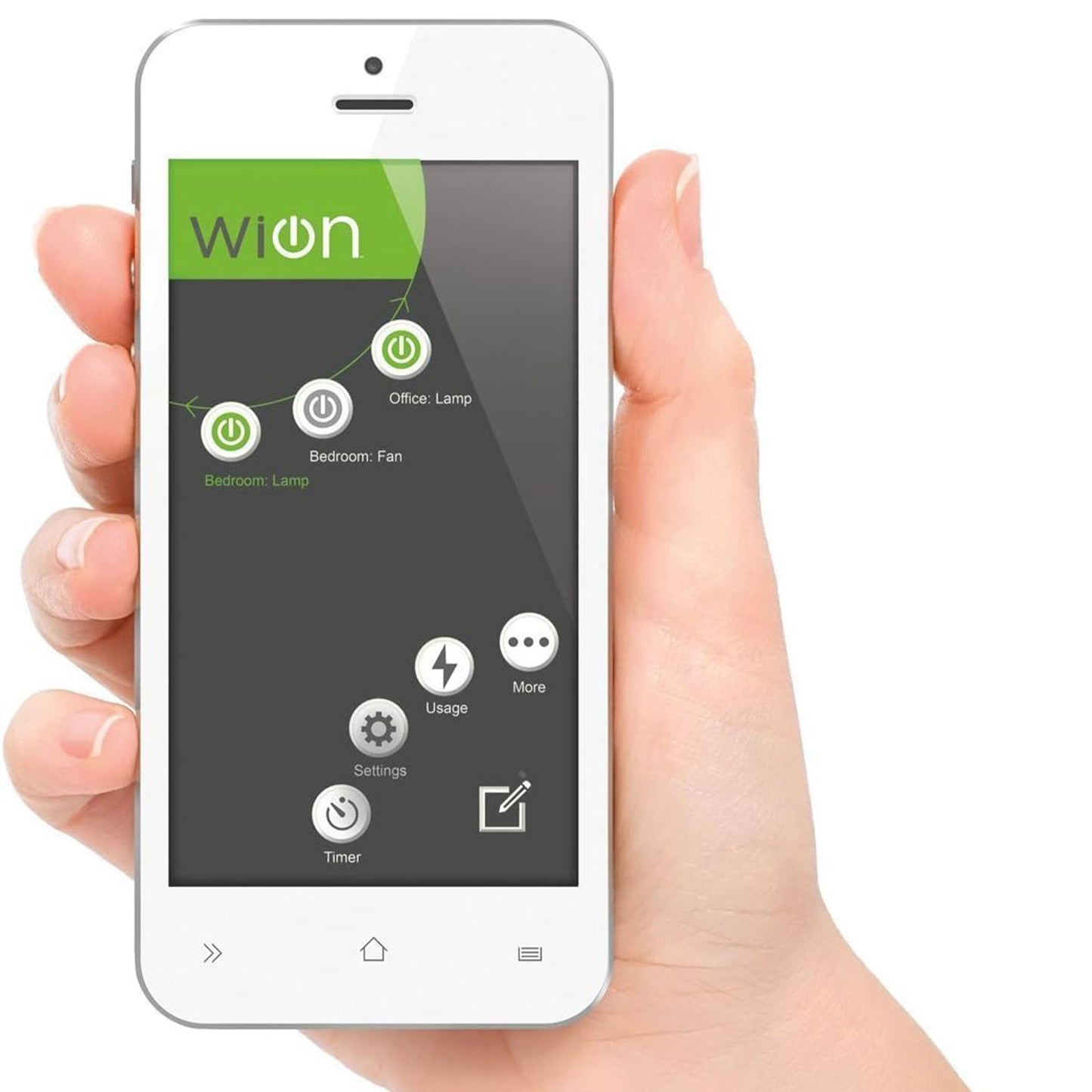 Wion 125V 60 Hertz WiFi Receptacle with Wireless Switch & Programmable Timer