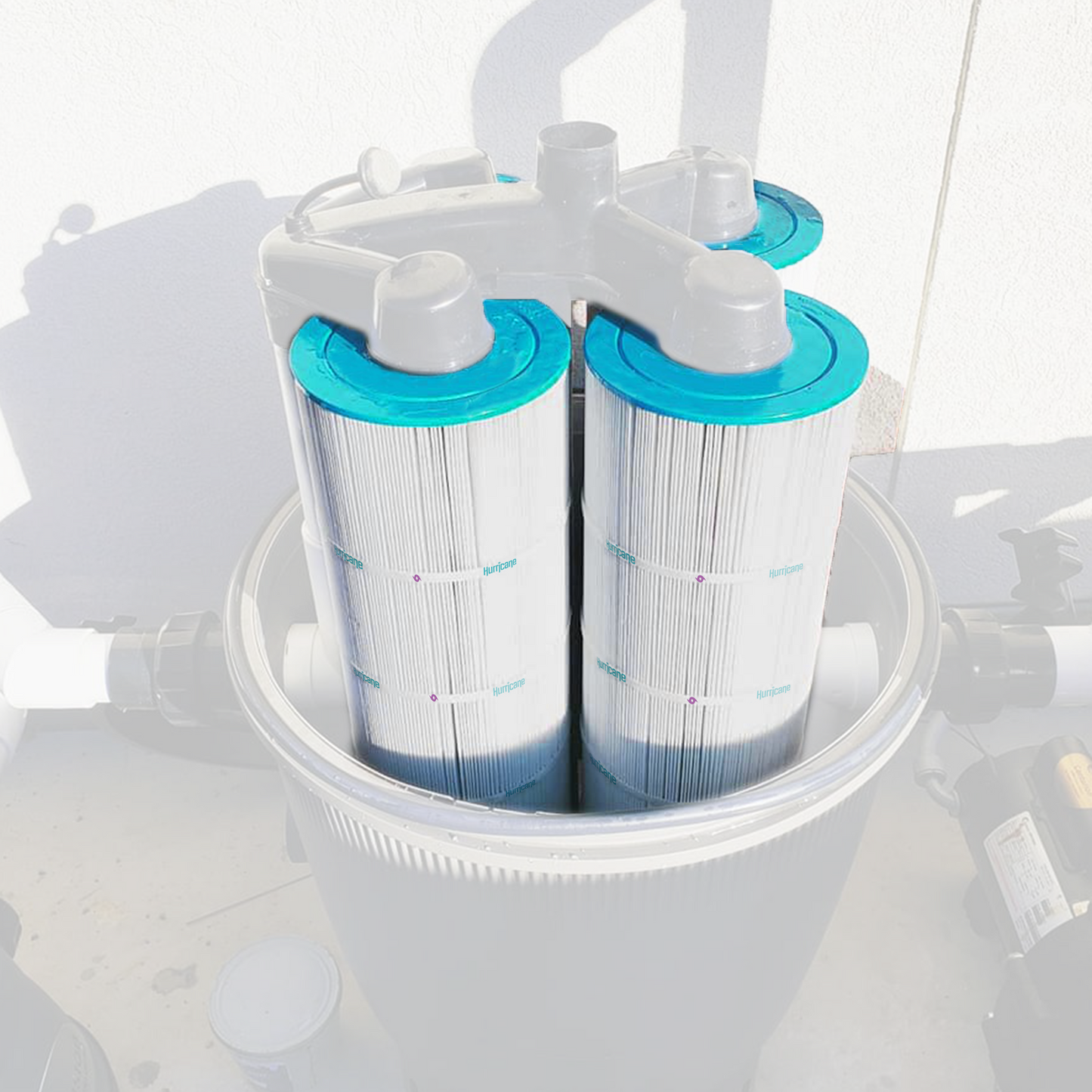Hurricane 8 Pack HF7471-04 Advanced Pool and Spa Filter Cartridge Replacement