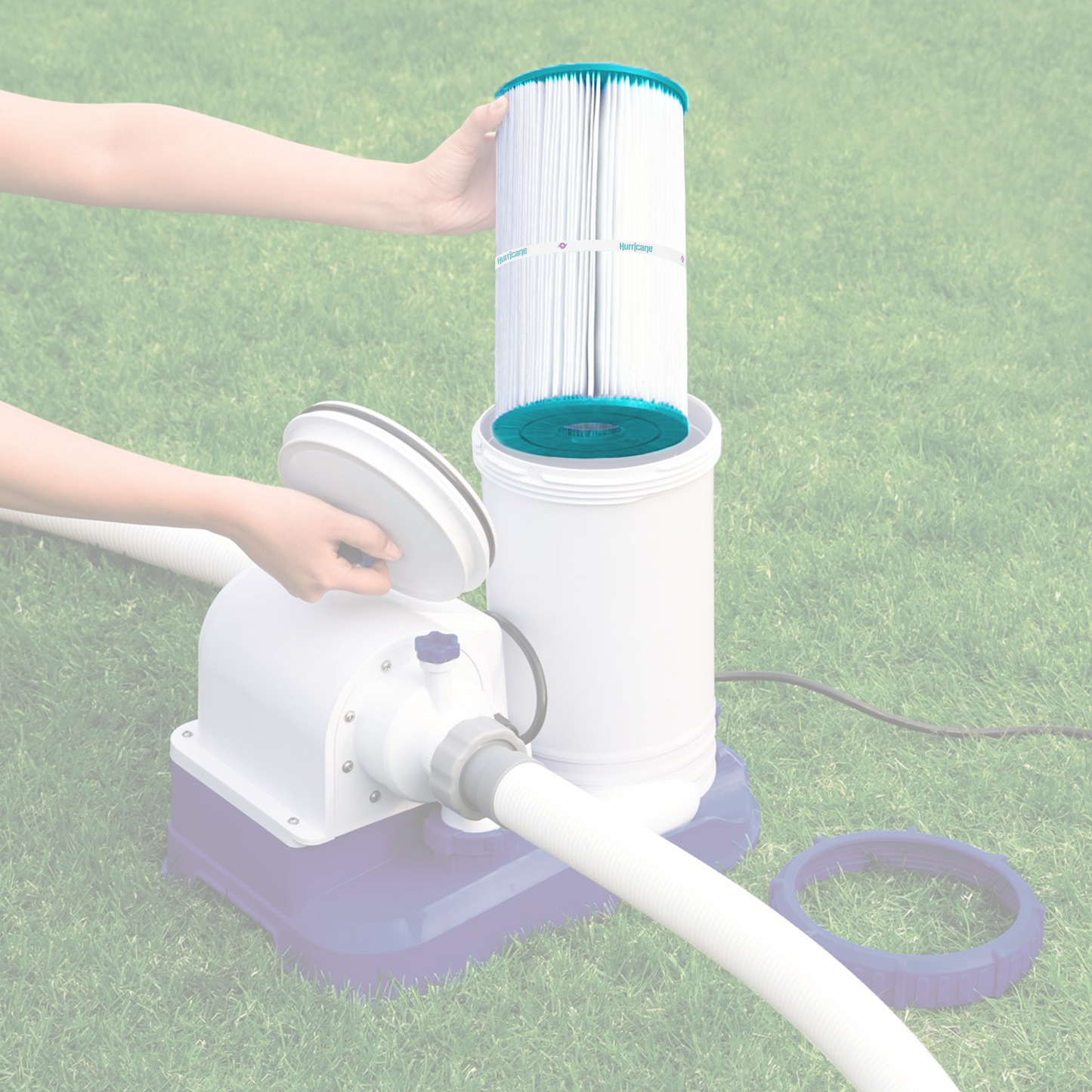 Hurricane 4 Pack HF7469-04 Advanced Pool and Spa Filter Cartridge Replacement