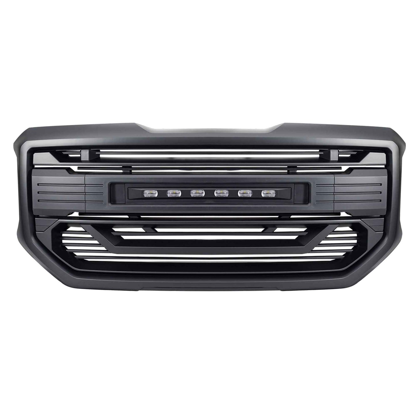AMERICAN MODIFIED Armor Grille for 2016 to 2018 GMC Sierra 1500, Matte Black
