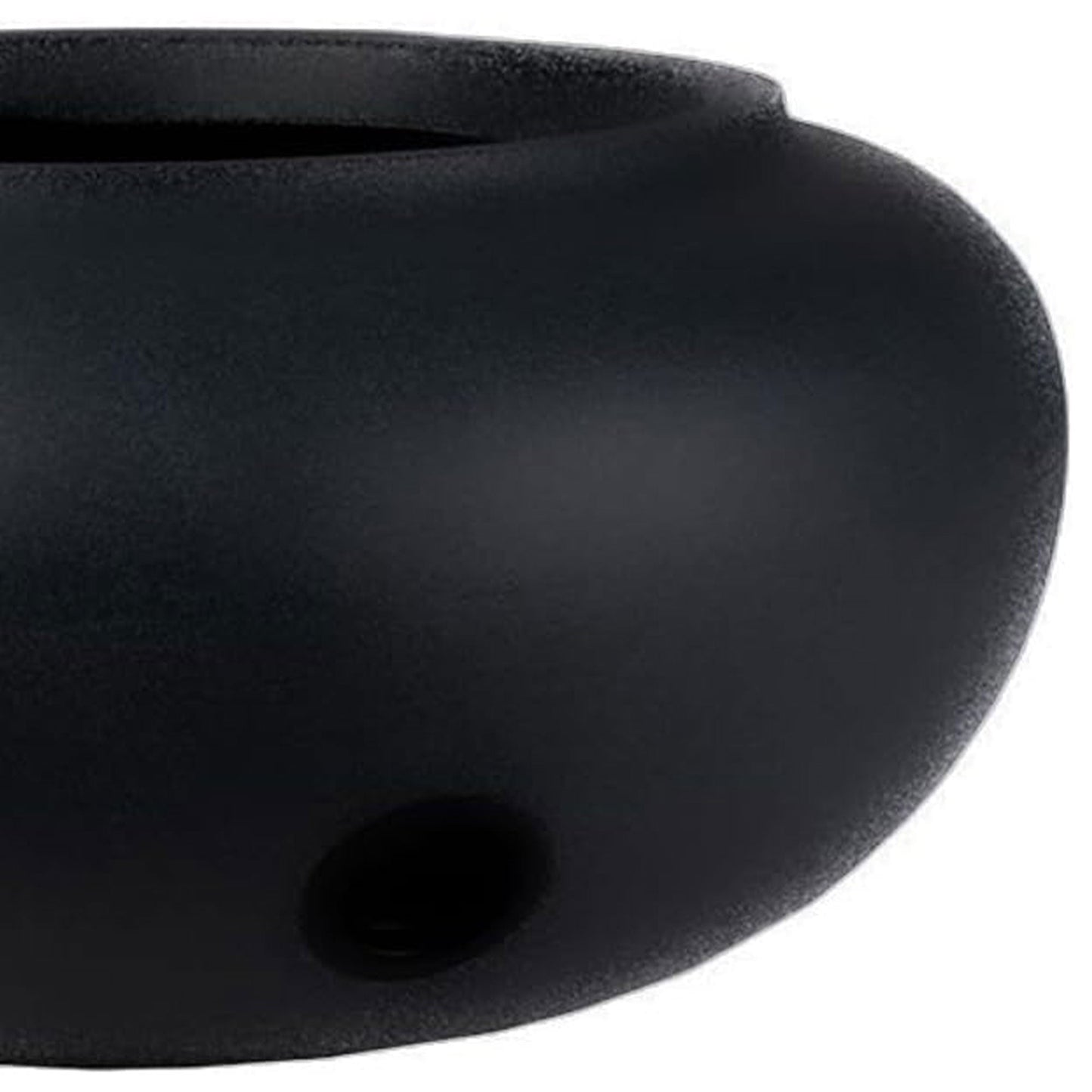 The HC Companies 21 Inch Garden Hose Planter Pot for Patio, Garden & Lawn, Black