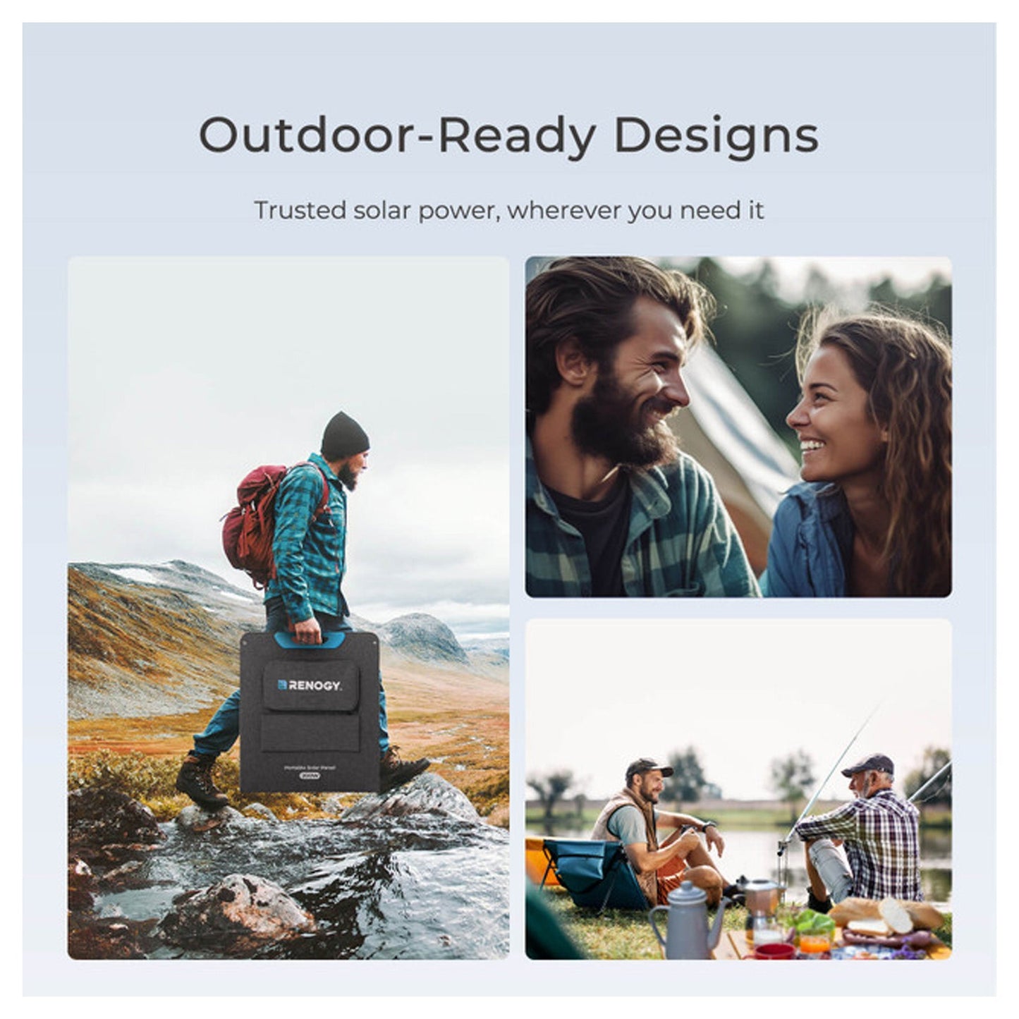 Renogy Portable Foldable Solar Panel, Power Backup for Camping Off Grid, 200W