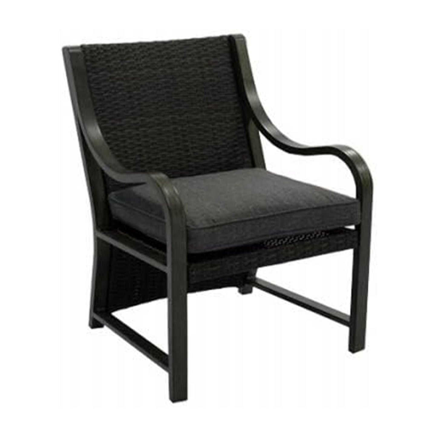 Four Seasons Courtyard Canmore Captain Outdoor Patio Cushioned Arm Chair, 2 Pack