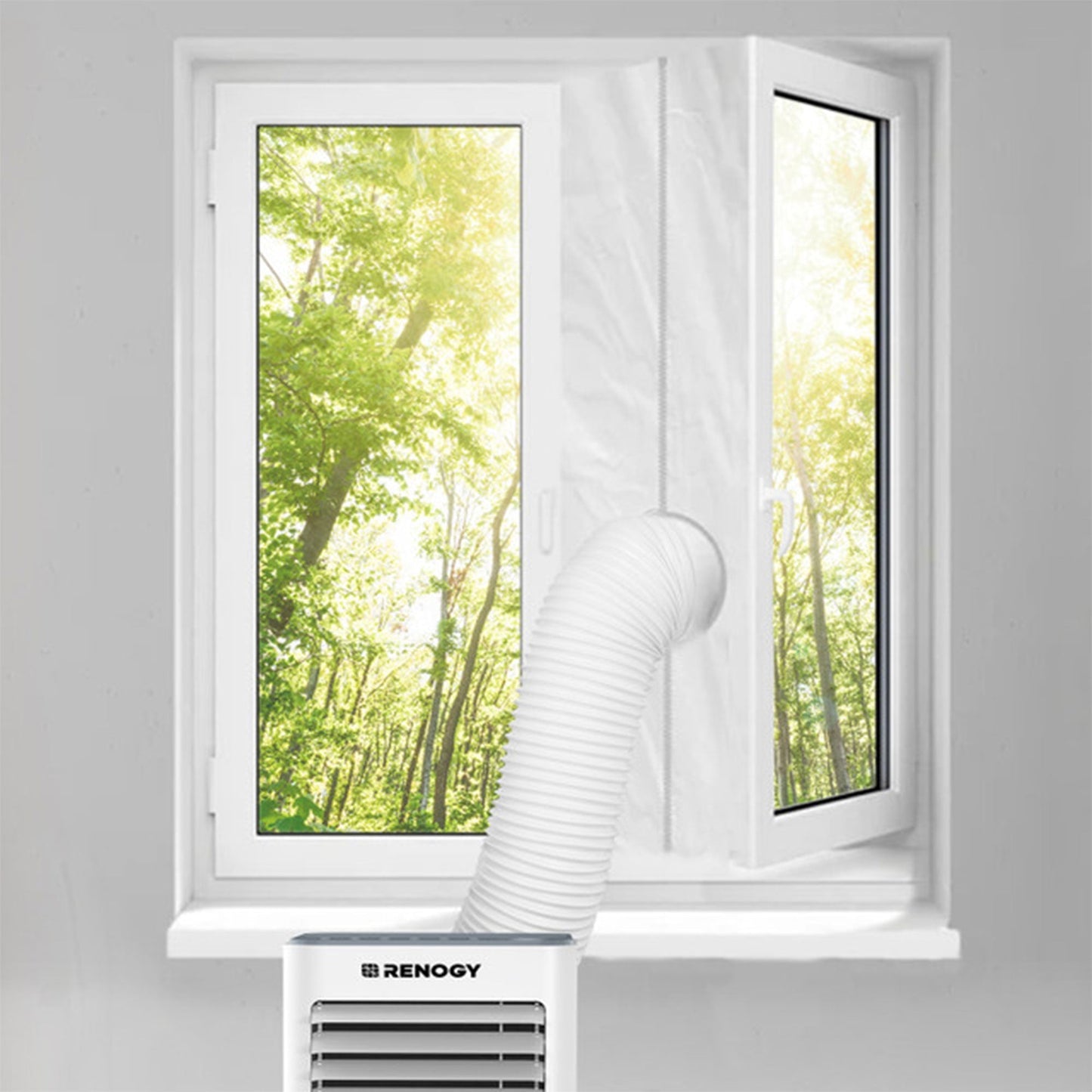Renogy Window Seal Kit with Tape for Portable Home Air Conditioner Units, White