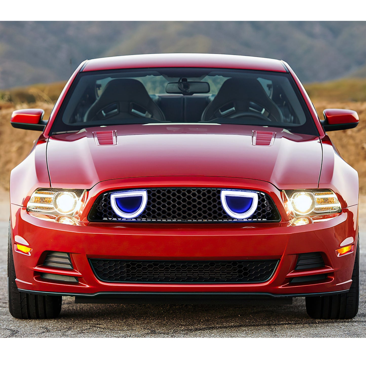 AMERICAN MODIFIED Mustang Front Upper Grille Fits 2013-2014 Ford Mustang GT V6 - Find Fresh Goods