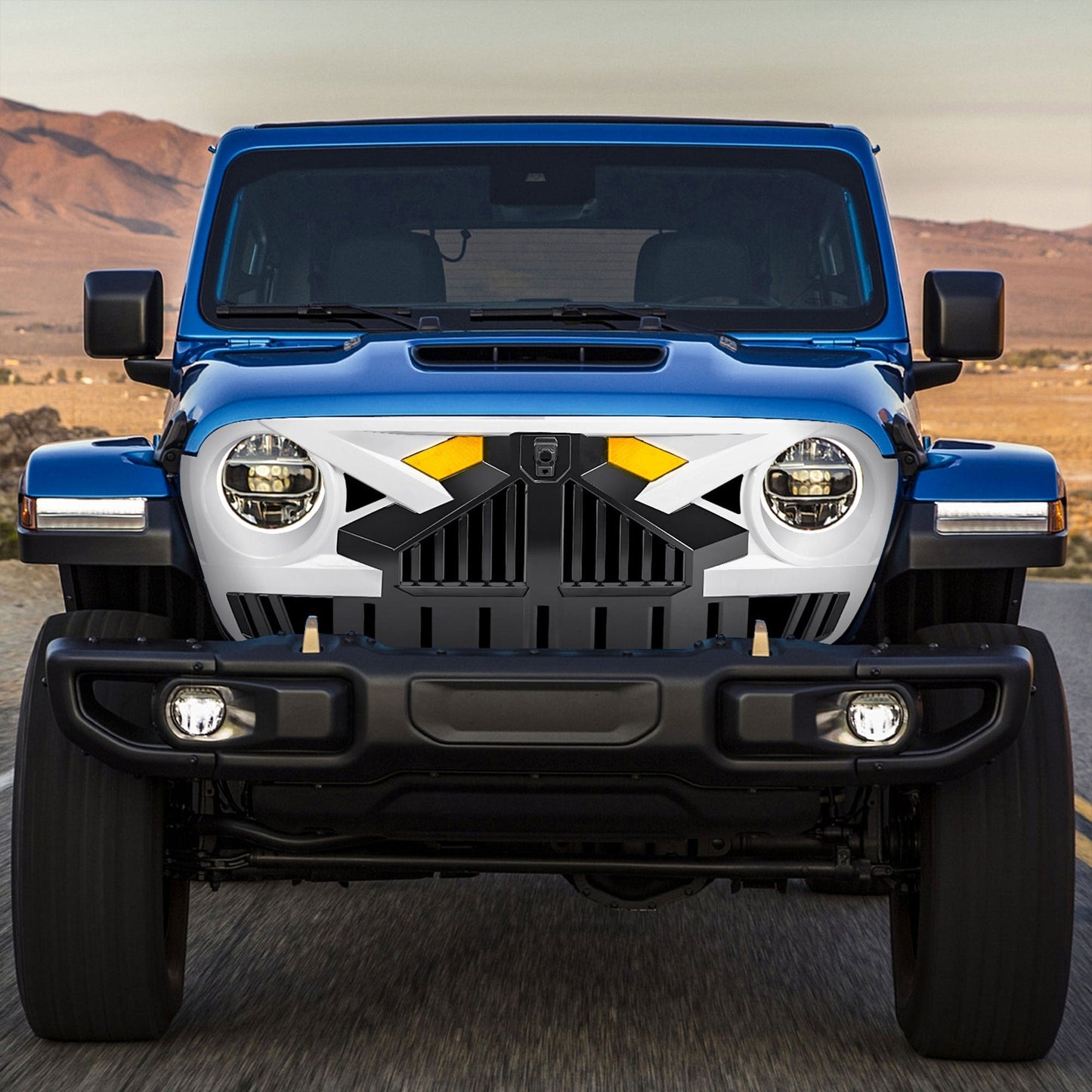 AMERICAN MODIFIED Grille for 2018+ Jeep Wrangler JL, 2020+ Gladiator JT w/Camera - Find Fresh Goods
