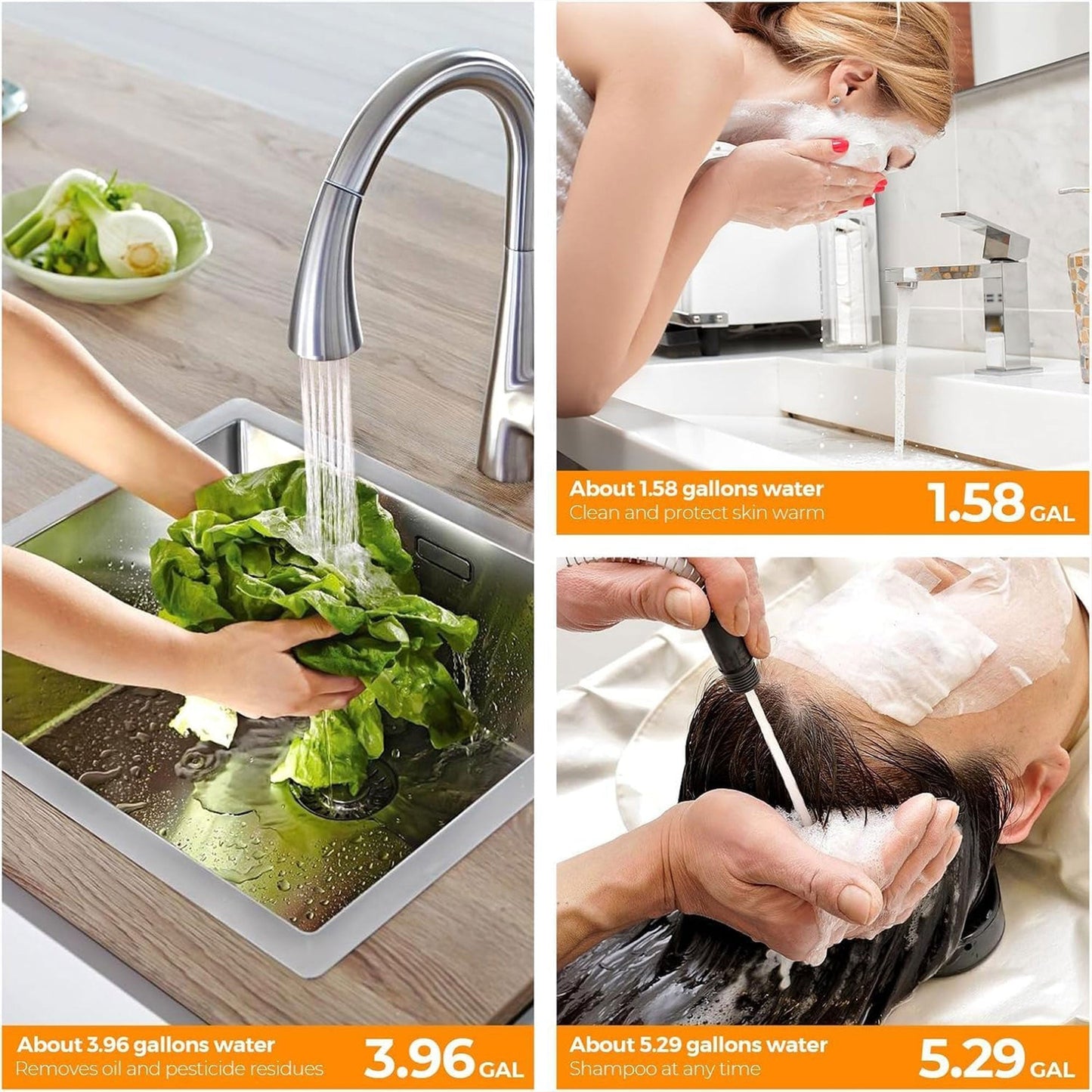 Fogatti 8 Gallon 1440W Electric Mini Tank Water Heater, Wall/Floor Mount, Gray