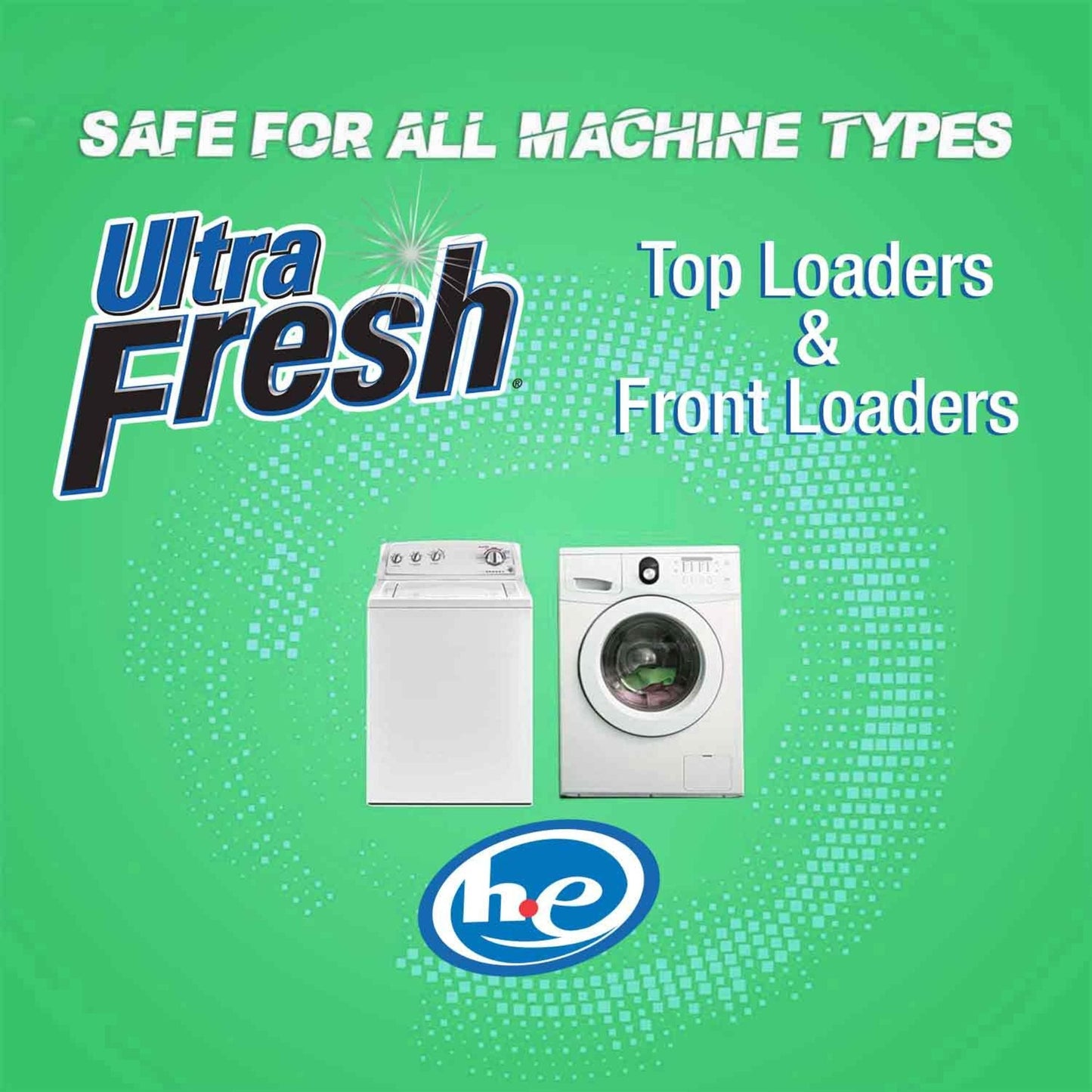 Ultra Fresh 3X Platinum Liquid Laundry Detergent with Fabric Softener, Green