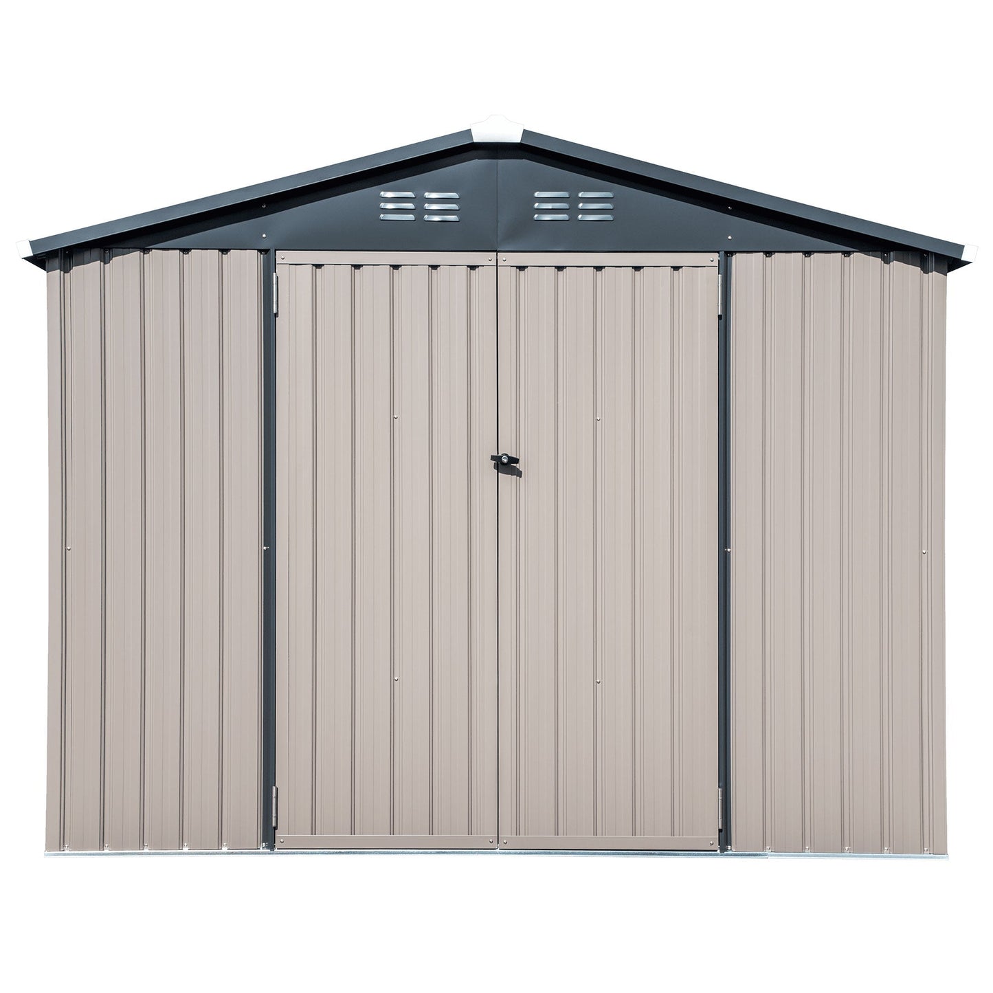 COVER-IT Metal Lockable Storage Shed for Outdoor or Backyard Storage, 8' x 6'