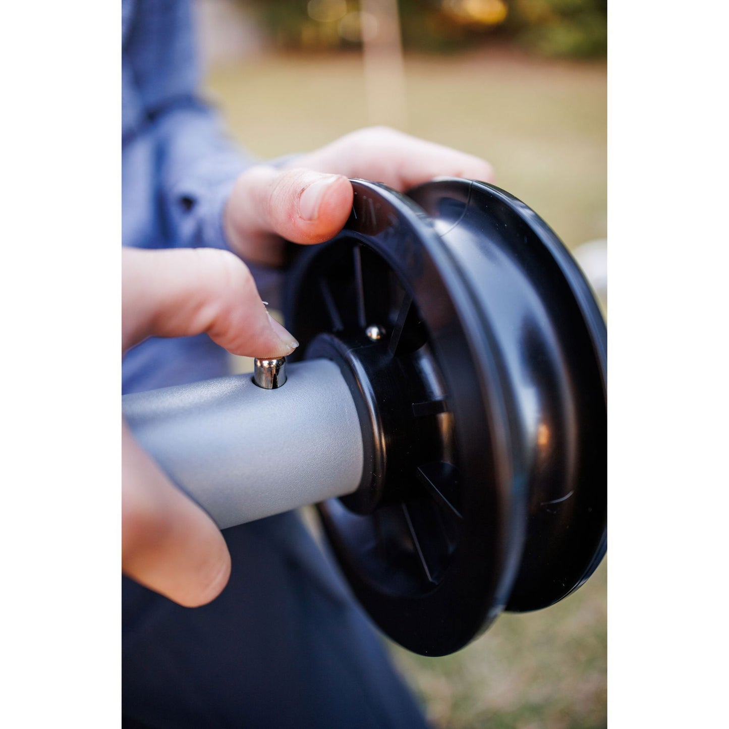 Disc-O-Bed Youth Double Cot Kid-O-Bunk w/ 200 Pound Capacity & Carry Bags, Black