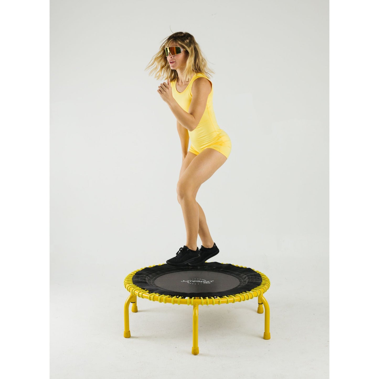 JumpSport 350 PRO Fitness Trampoline, Cardio Workout Equipment, 39 Inch, Radiate