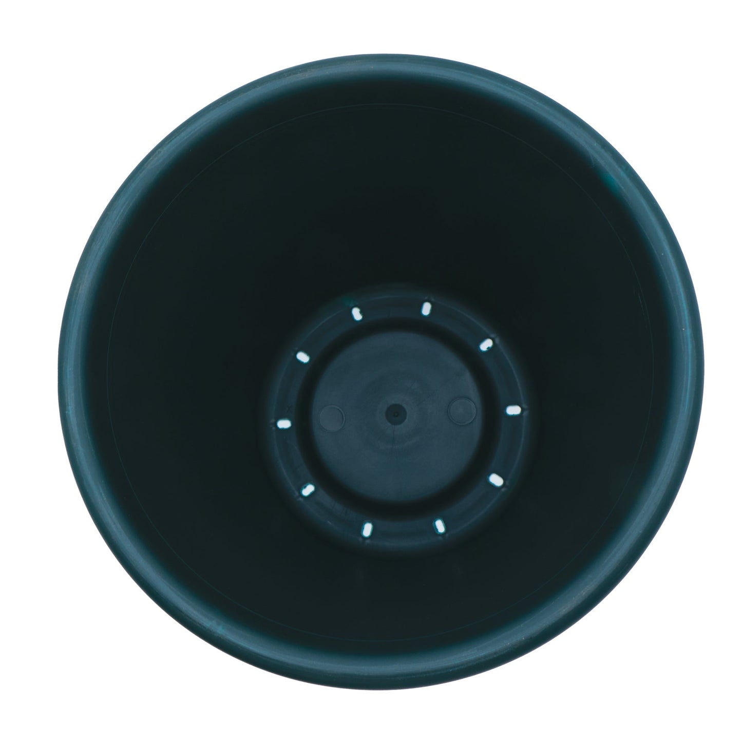 The HC Companies 15.5 Inch Round Classic Planter, Plastic Plant Pot, Evergreen