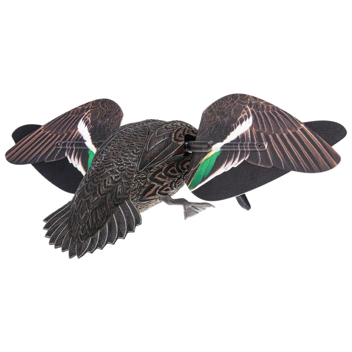 Avian X Powerflight Hen Teal Green Wing Duck Decoy with Wings, Stake & Carry Bag