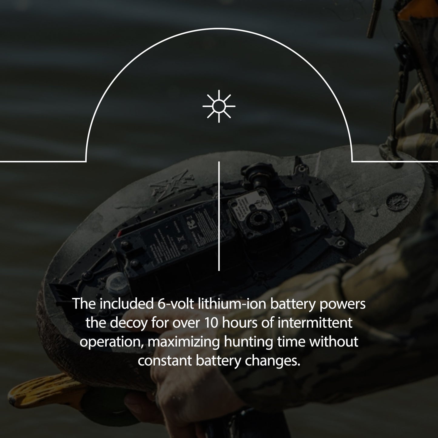 Avian X Power Swimmer Mallard Drake Motion Duck Decoy with 10+ Hour Battery