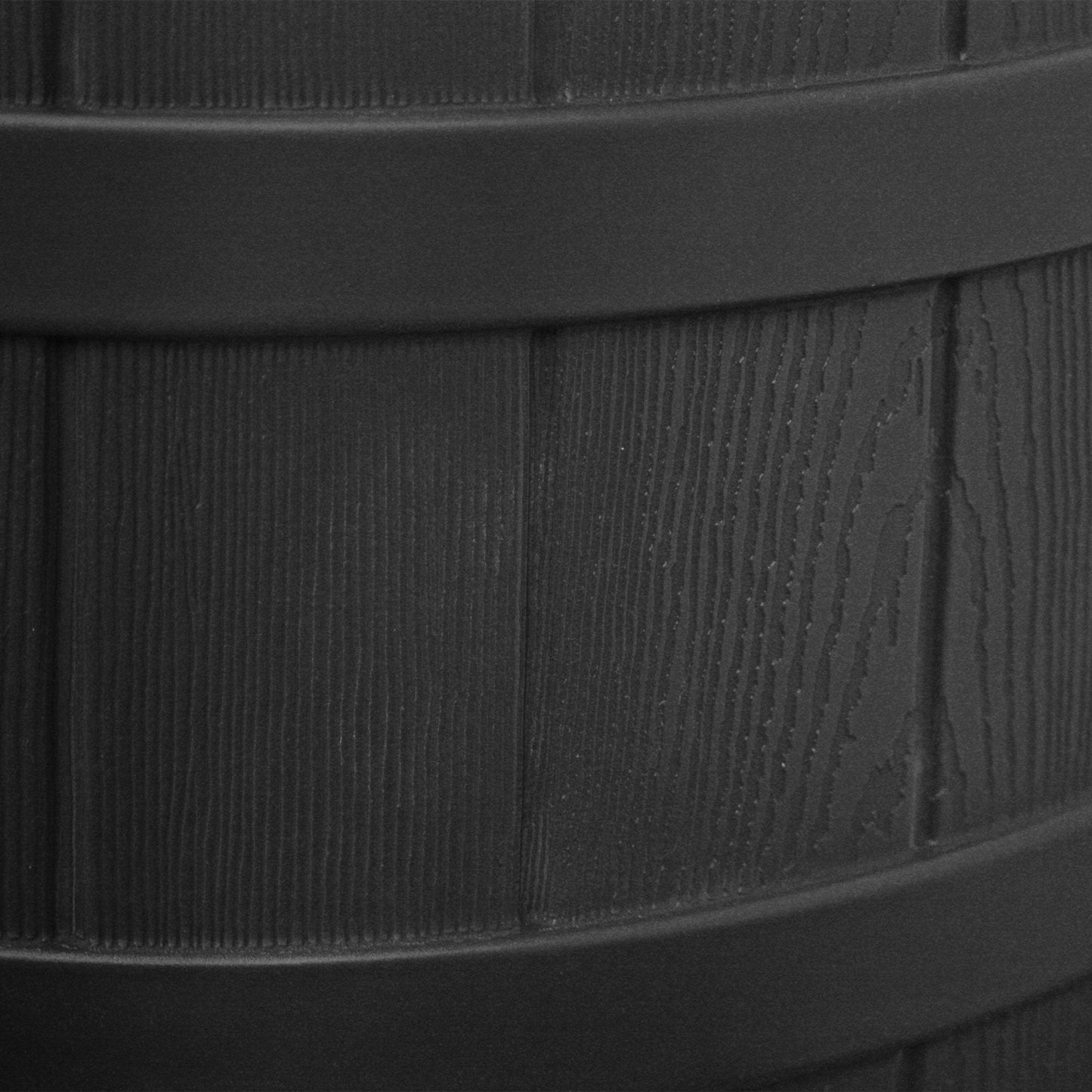 Good Ideas Rain Wizard Eco 50 Gal Rain Saver, Spigot, Recycled Materials, Black