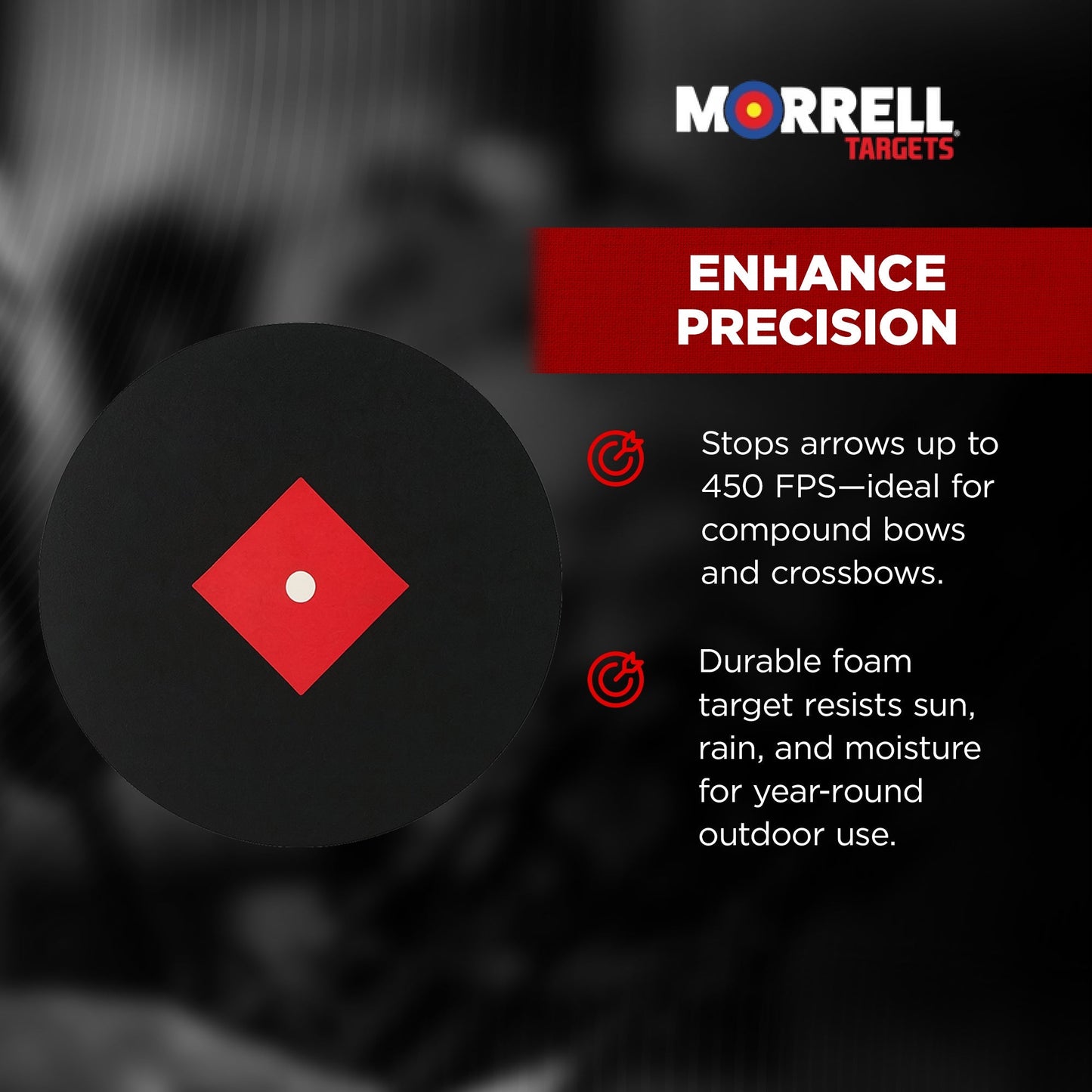 Morrell Targets FITA 1 Outdoor Archery Target w/ High Roller Foam Shooting Core