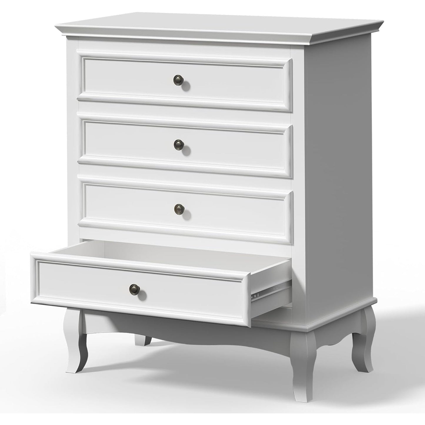 RoyalCraft Wood Dresser Wide Chest Drawers Storage Organizer for Bedroom, White