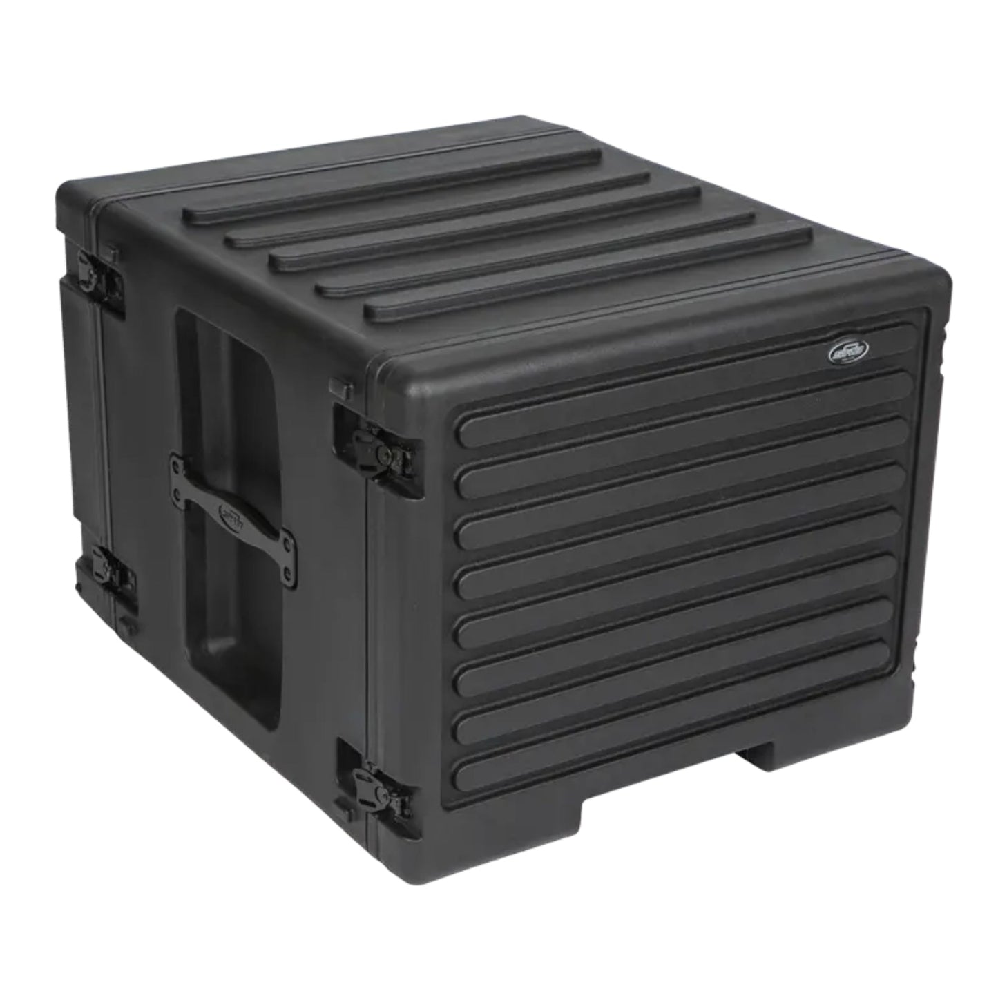 SKB 8U rSeries Rolling Rack with Integrated Back Wheels and 1-Touch Pull Handle