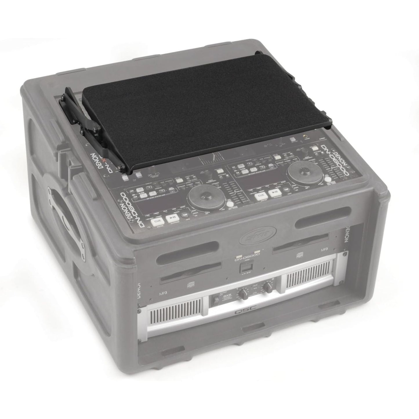 SKB Durable Audio Video Equipment Rack Shelf Mount for 8U Slant Top Racks, Black